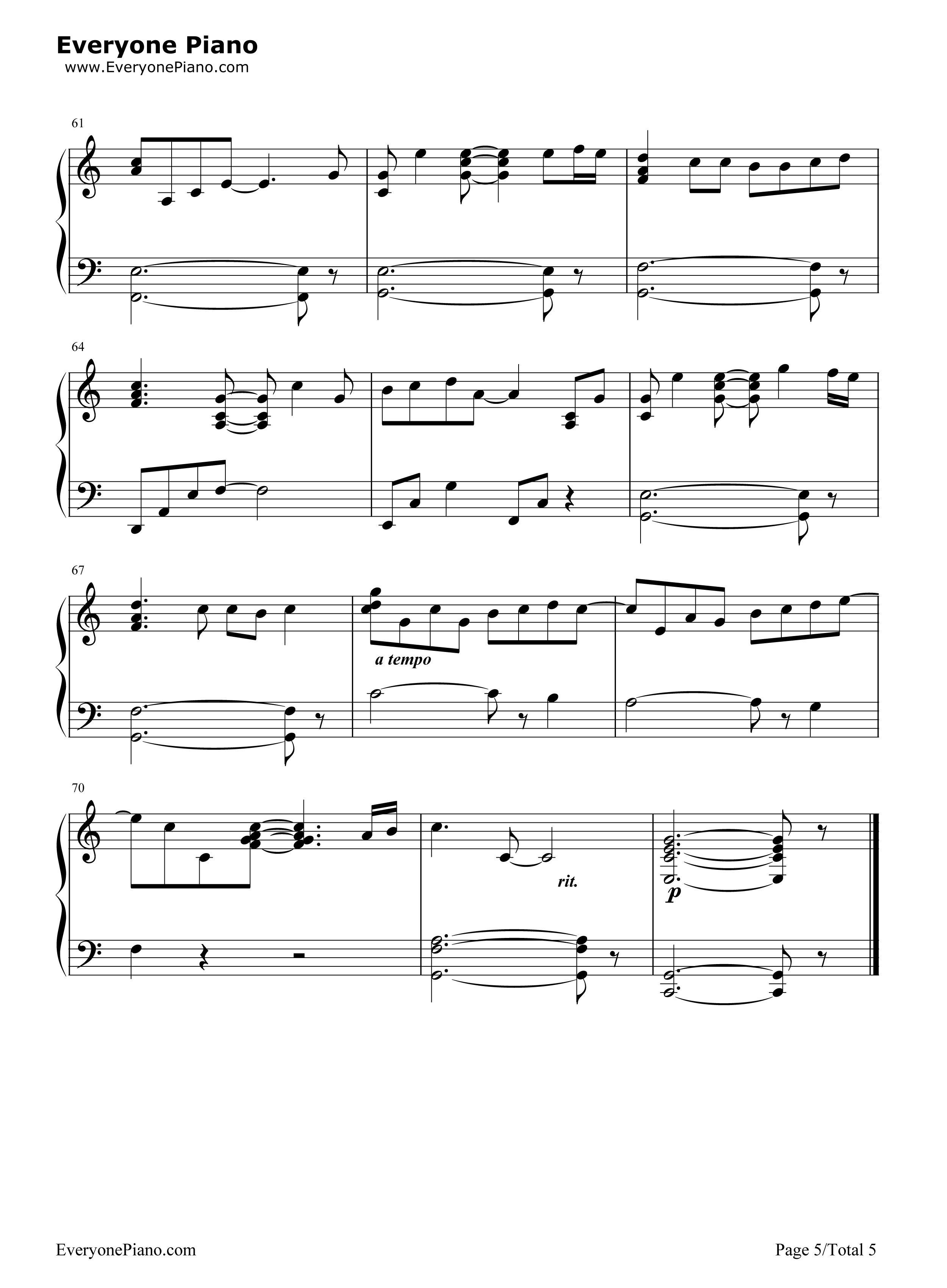 Valentine钢琴谱-Jim Brickman Martina McBride5