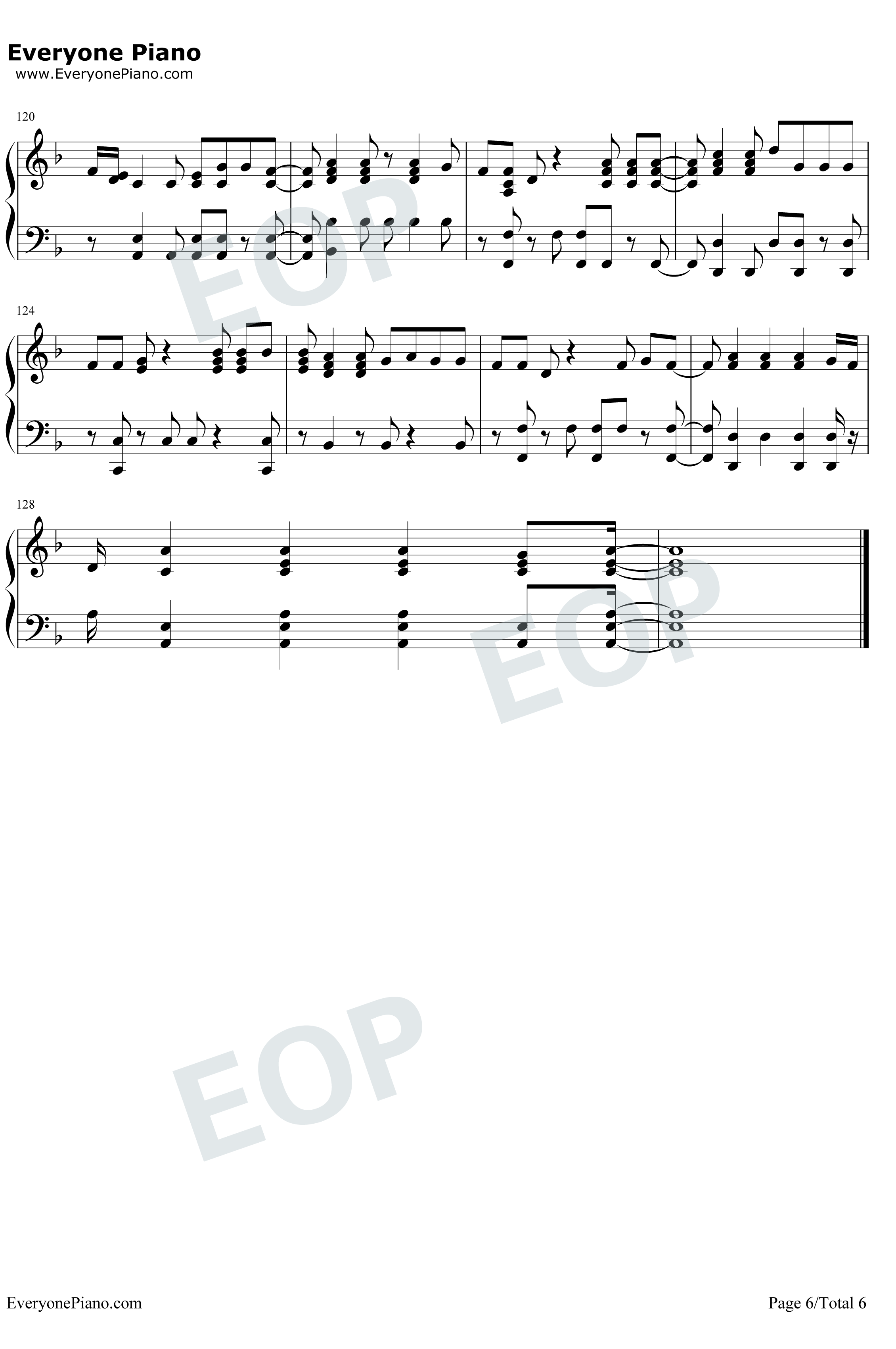 High Hopes钢琴谱-Panic! at the Disco6