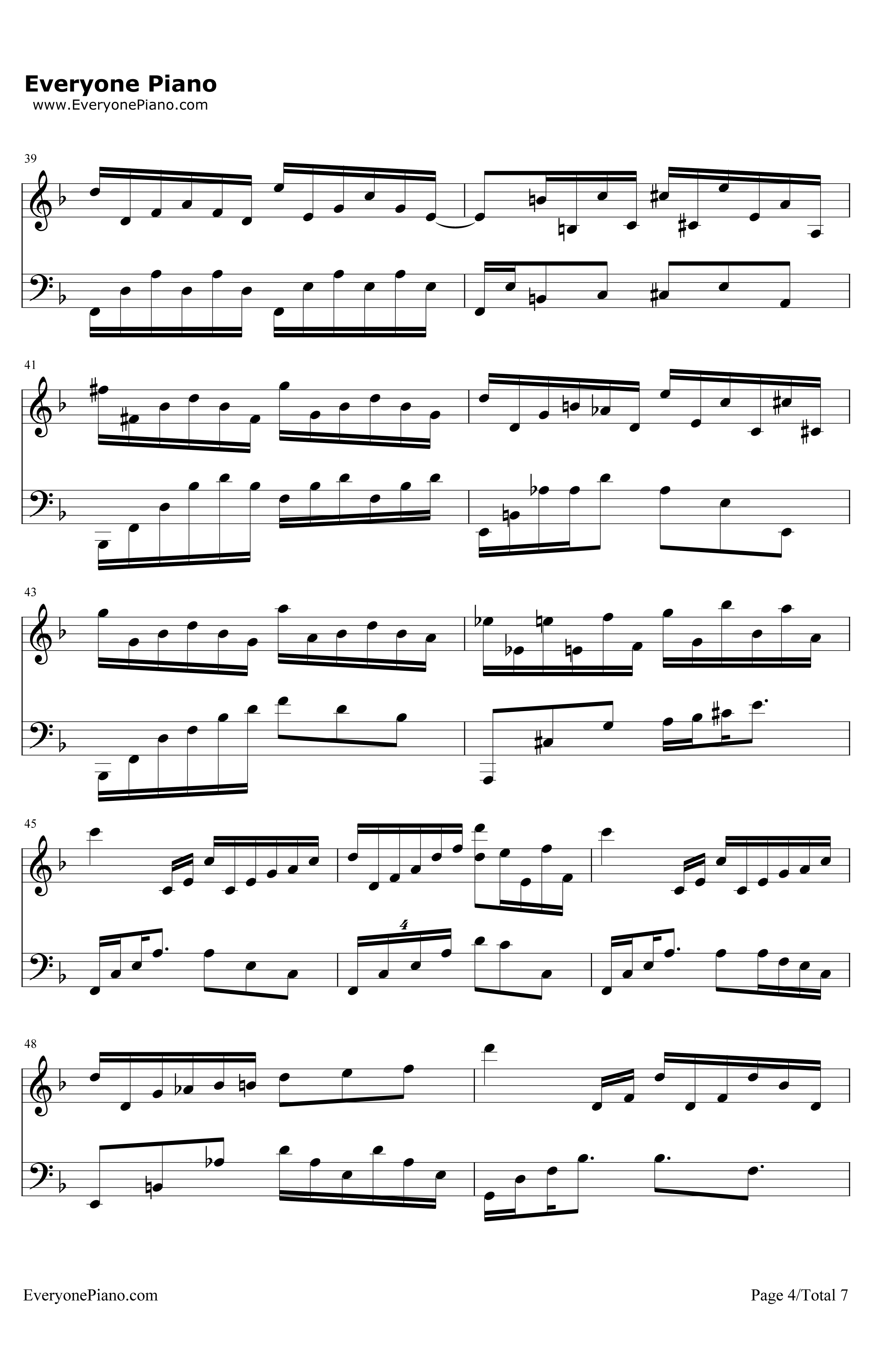 情归巴黎主题曲钢琴谱-JohnWilliams4
