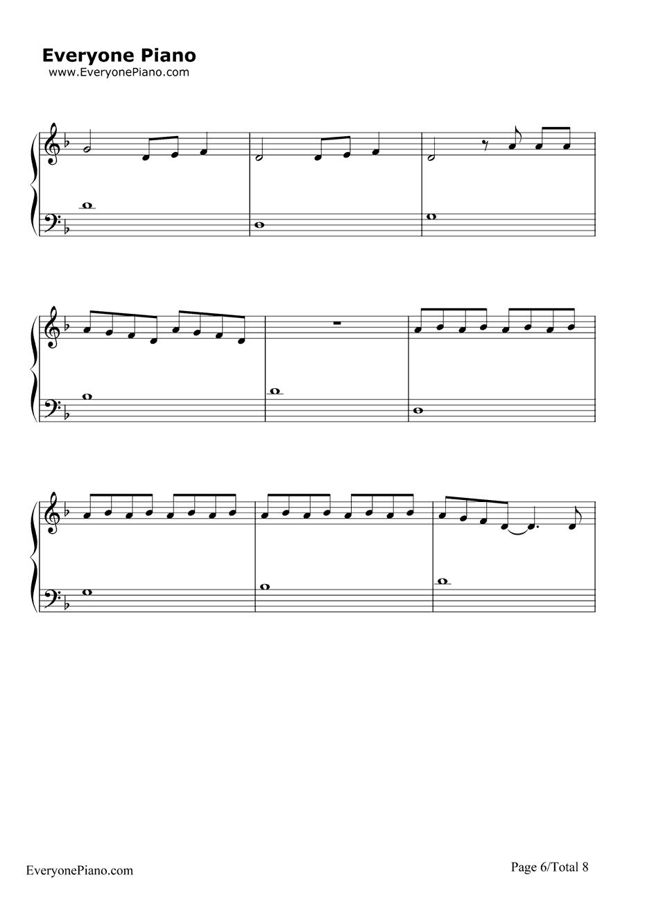 Here钢琴谱-AlessiaCara6