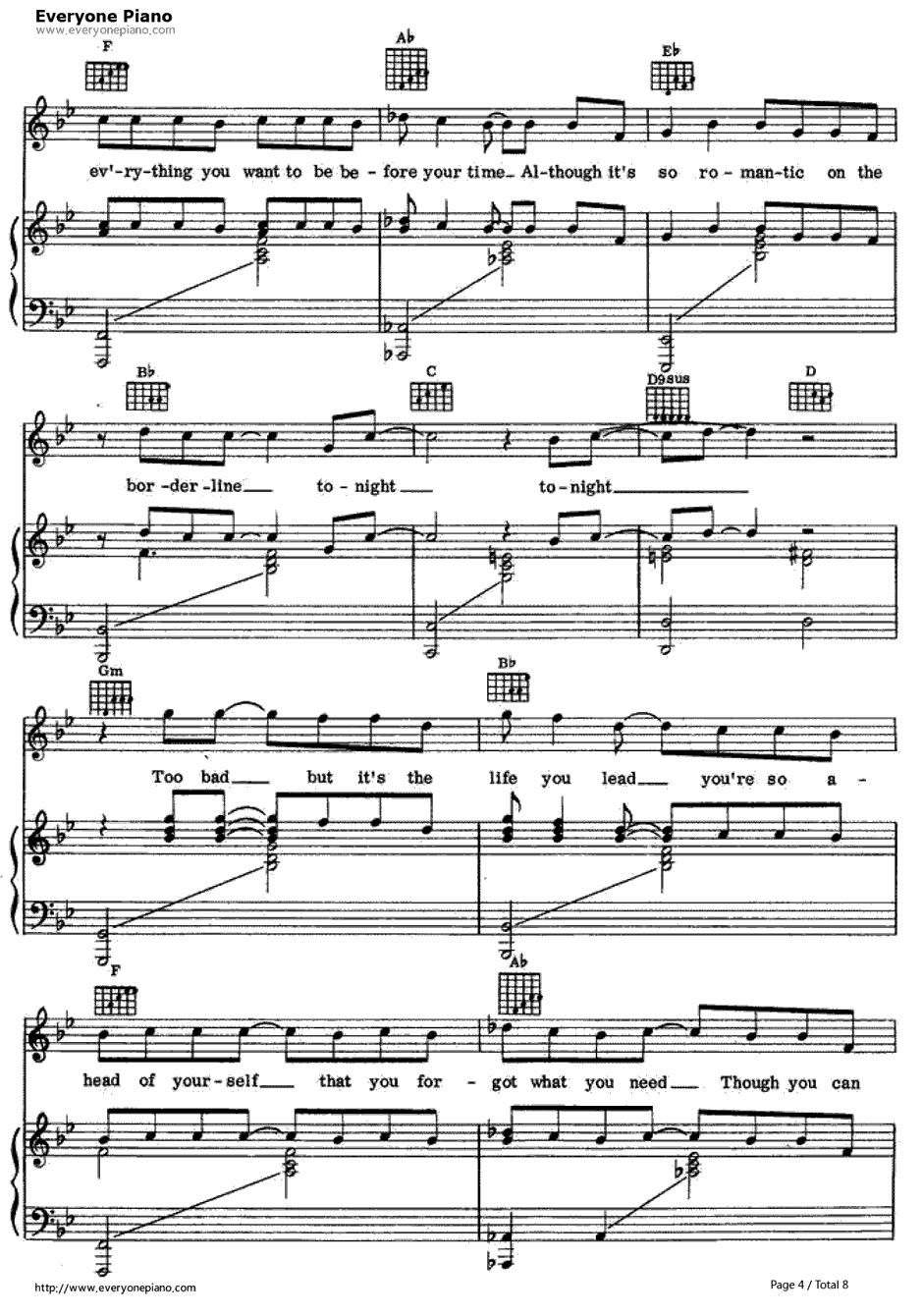 Vienna钢琴谱-BillyJoel　比利·乔尔4