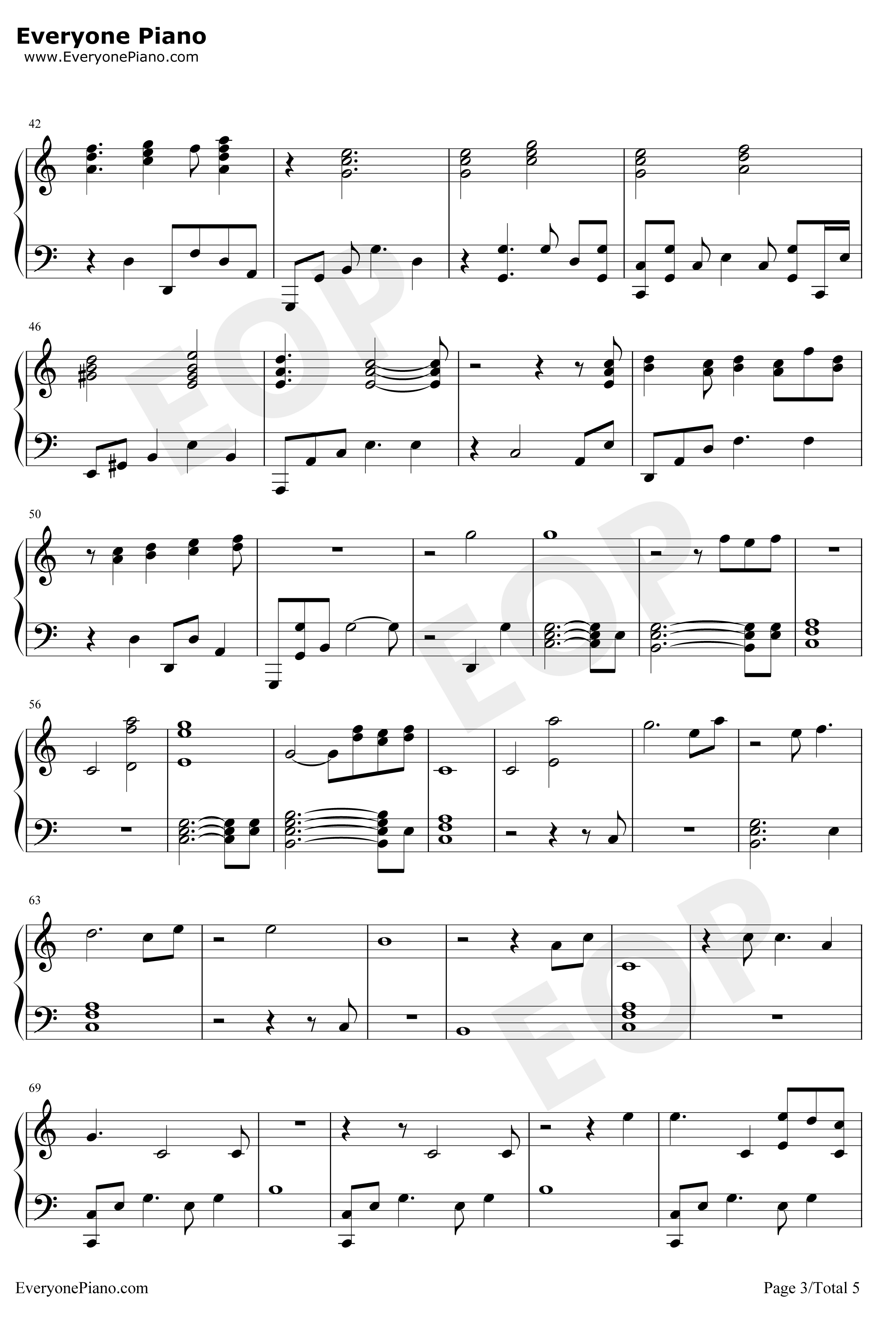 Come Out and Play钢琴谱-BillieEilish3