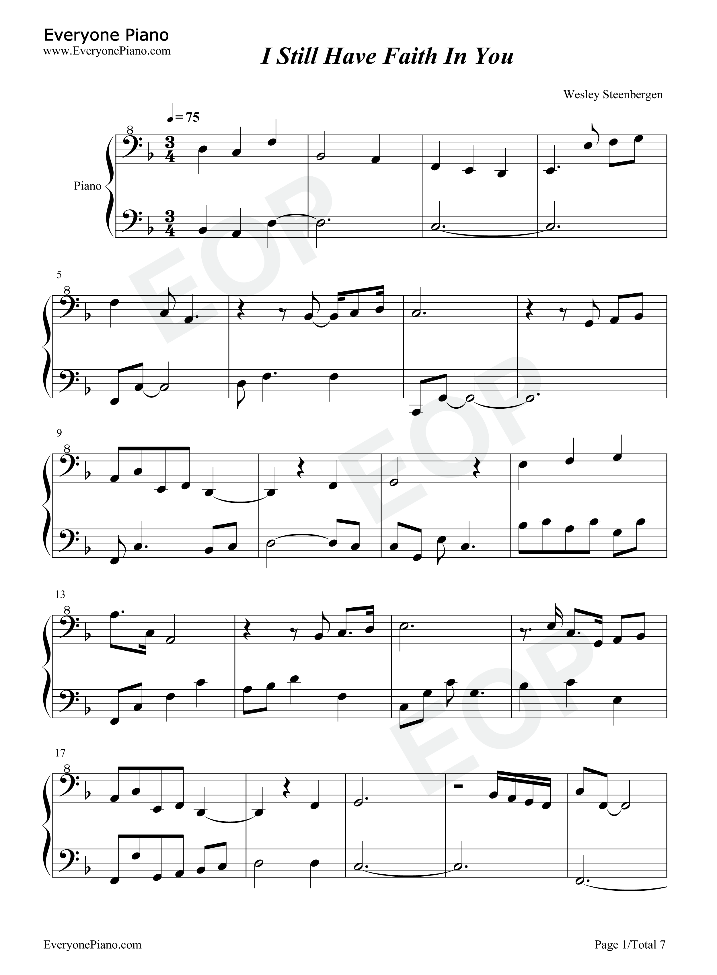 I Still Have Faith in You钢琴谱-ABBA1