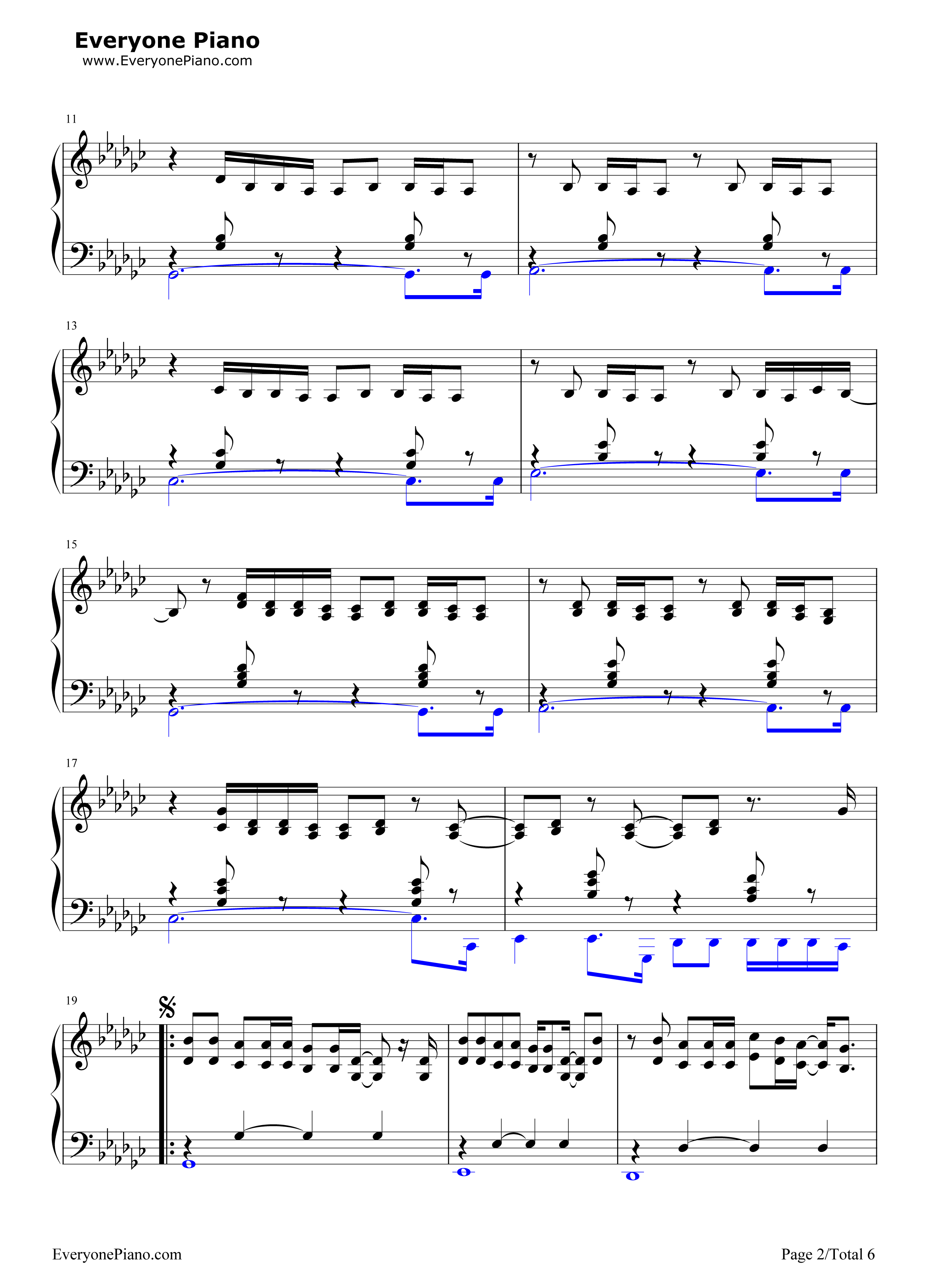 Everything Has Changed钢琴谱-Taylor Swift2