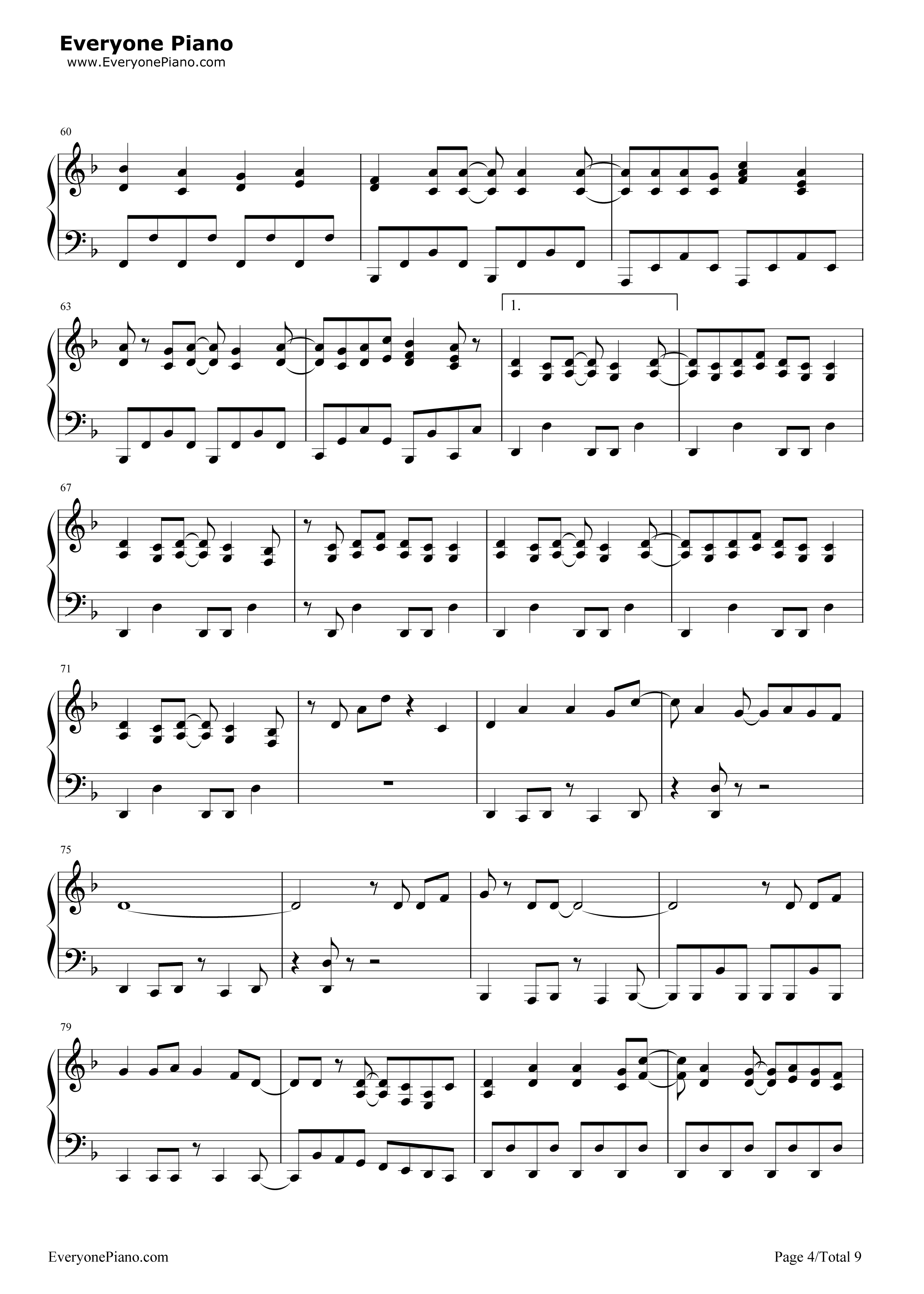 からくり卍ばーすと钢琴谱-镜音リンAppend 镜音レンAppend4