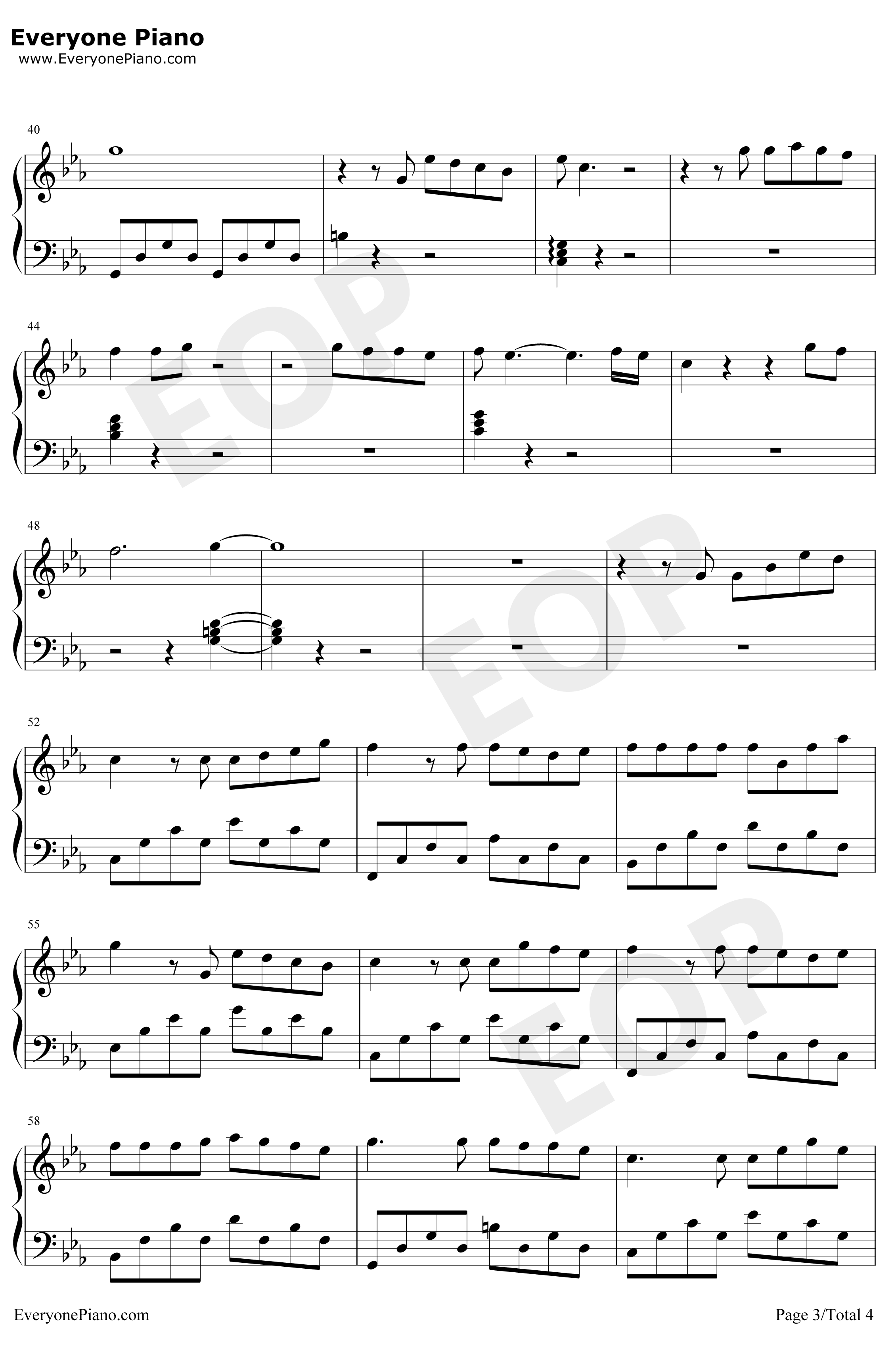 38度6钢琴谱-黑龙-拥抱这片绿洲那热烈的温柔-抖音歌曲3