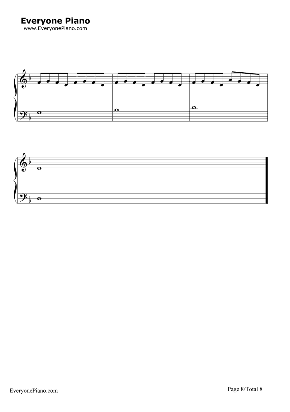Here钢琴谱-AlessiaCara8