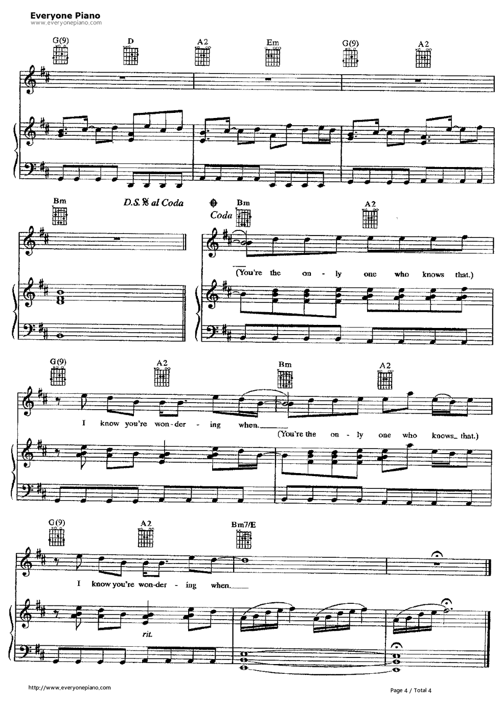 Someday钢琴谱-Nickelback4