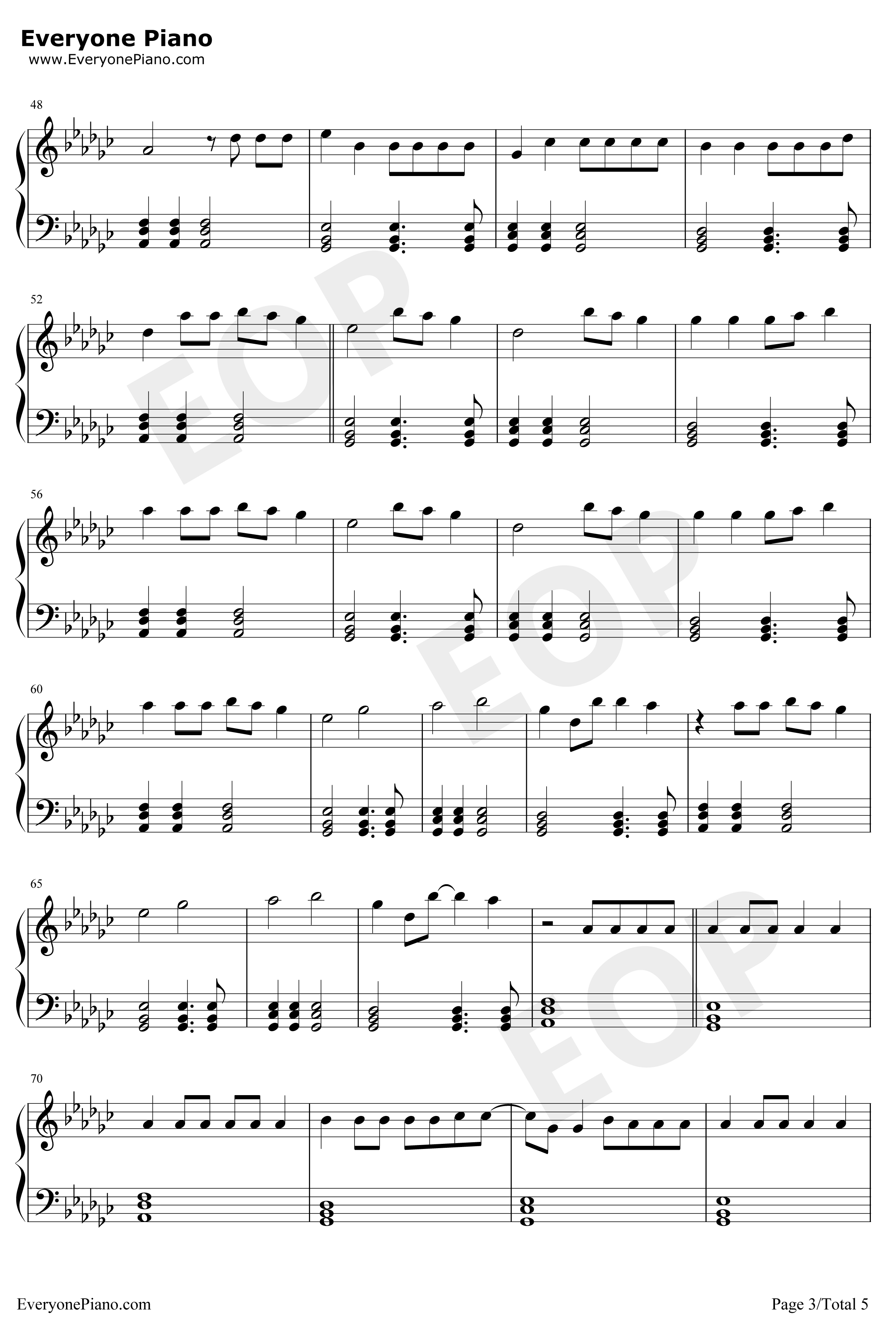I Said Hi钢琴谱-Amy Shark3