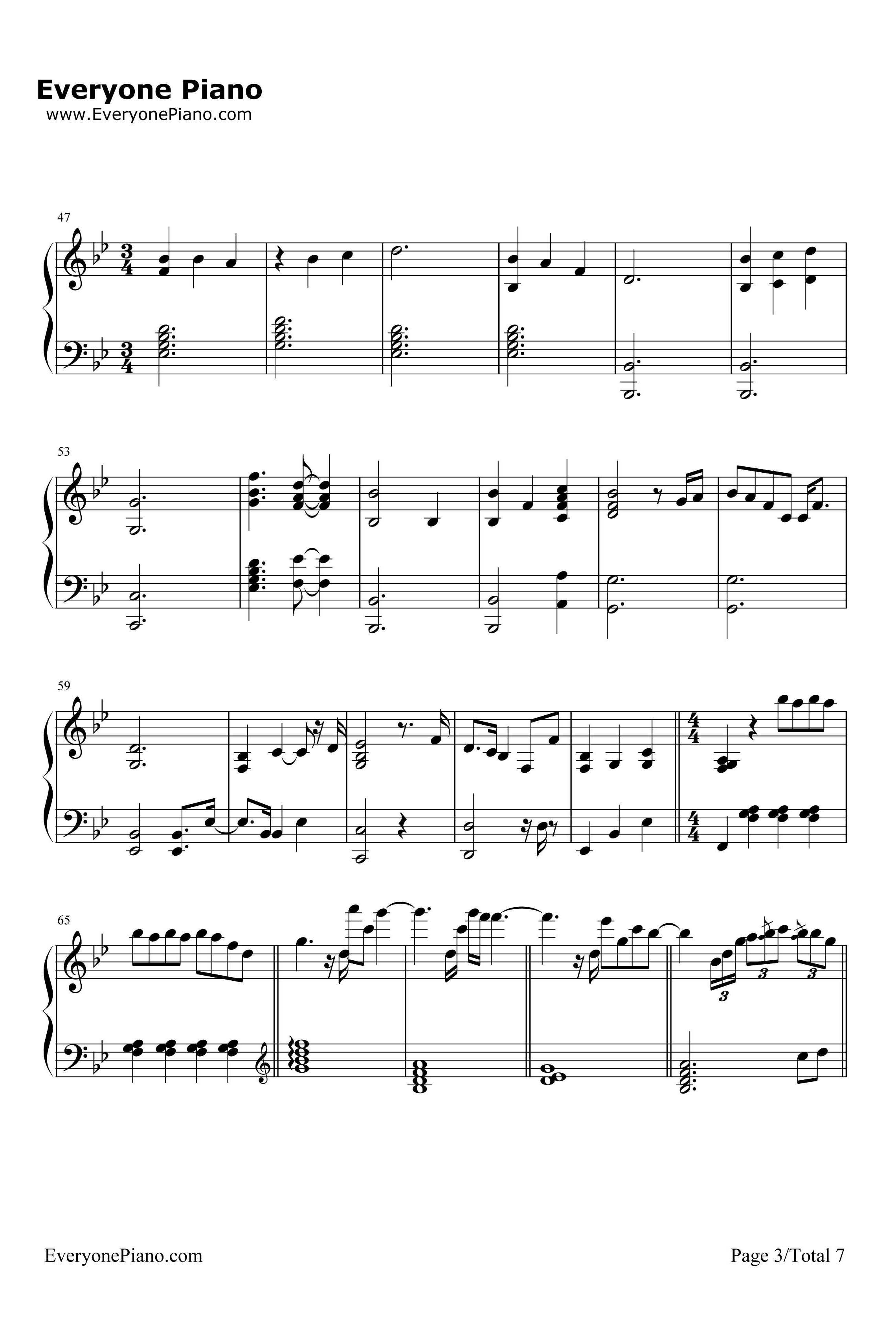 Our Love钢琴谱-BrianCulbertson-爱情公寓2片尾曲3