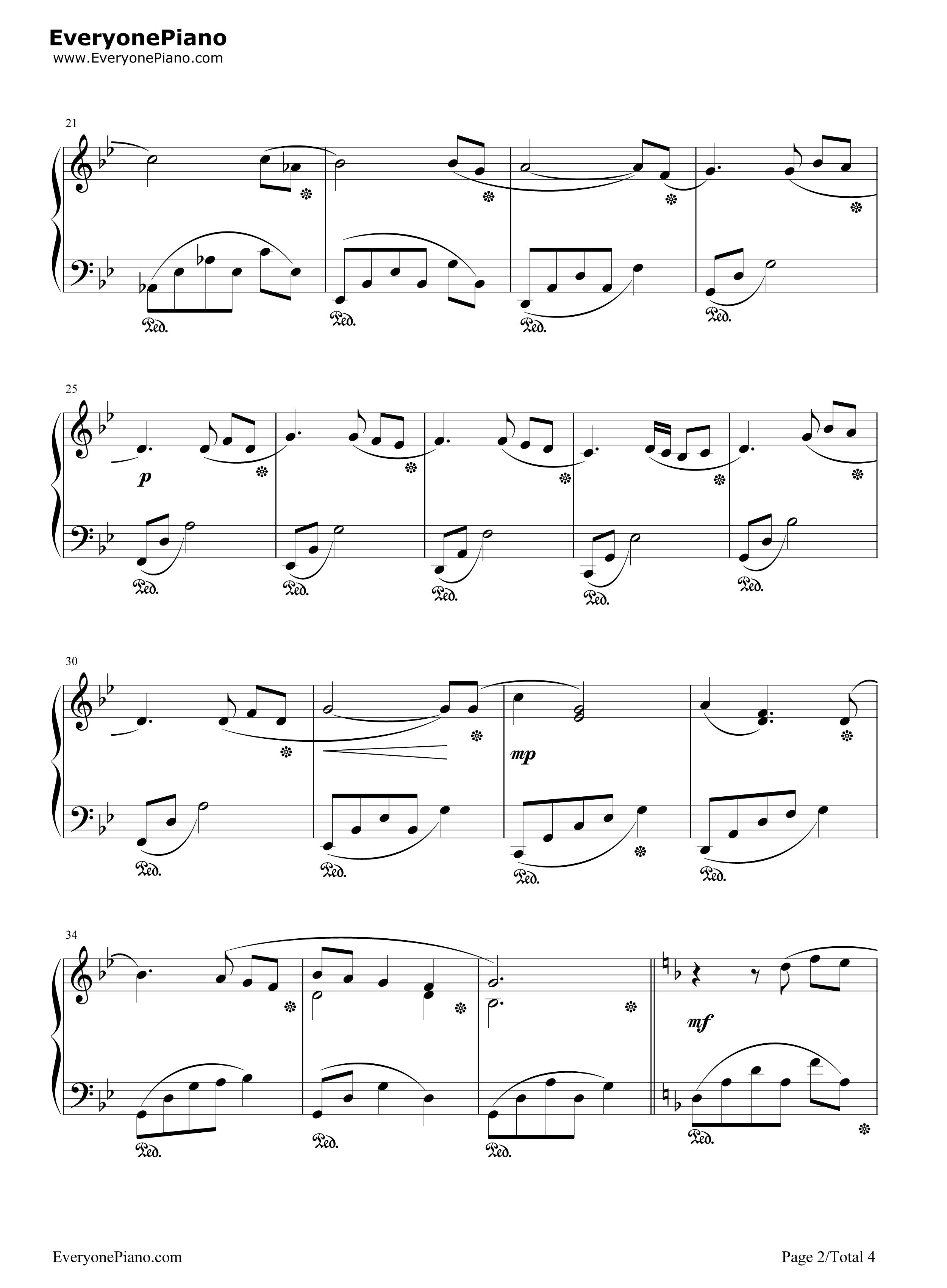 A Time For Us钢琴谱-Andy Williams2