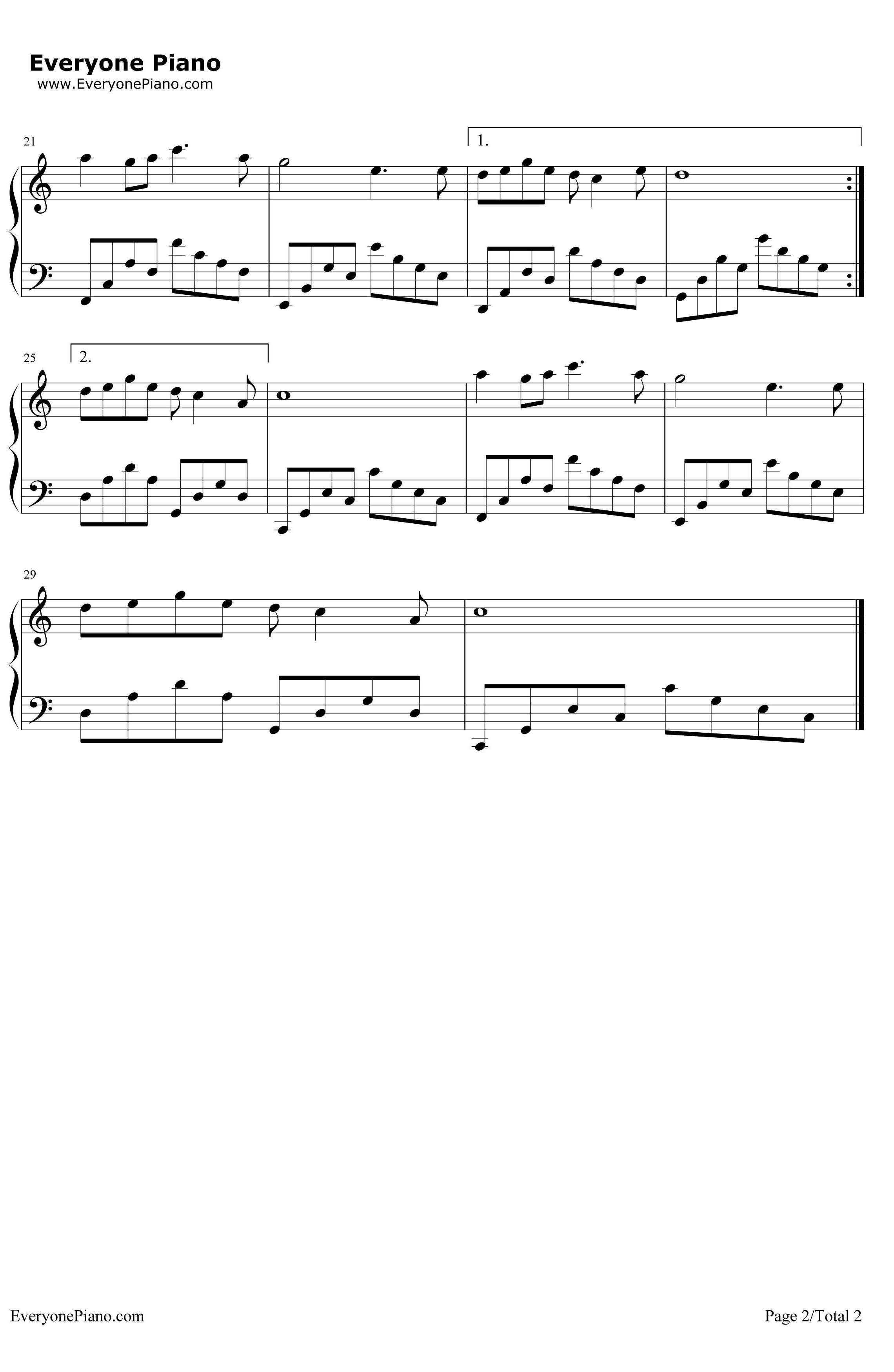 城里的月光钢琴谱--许美静2