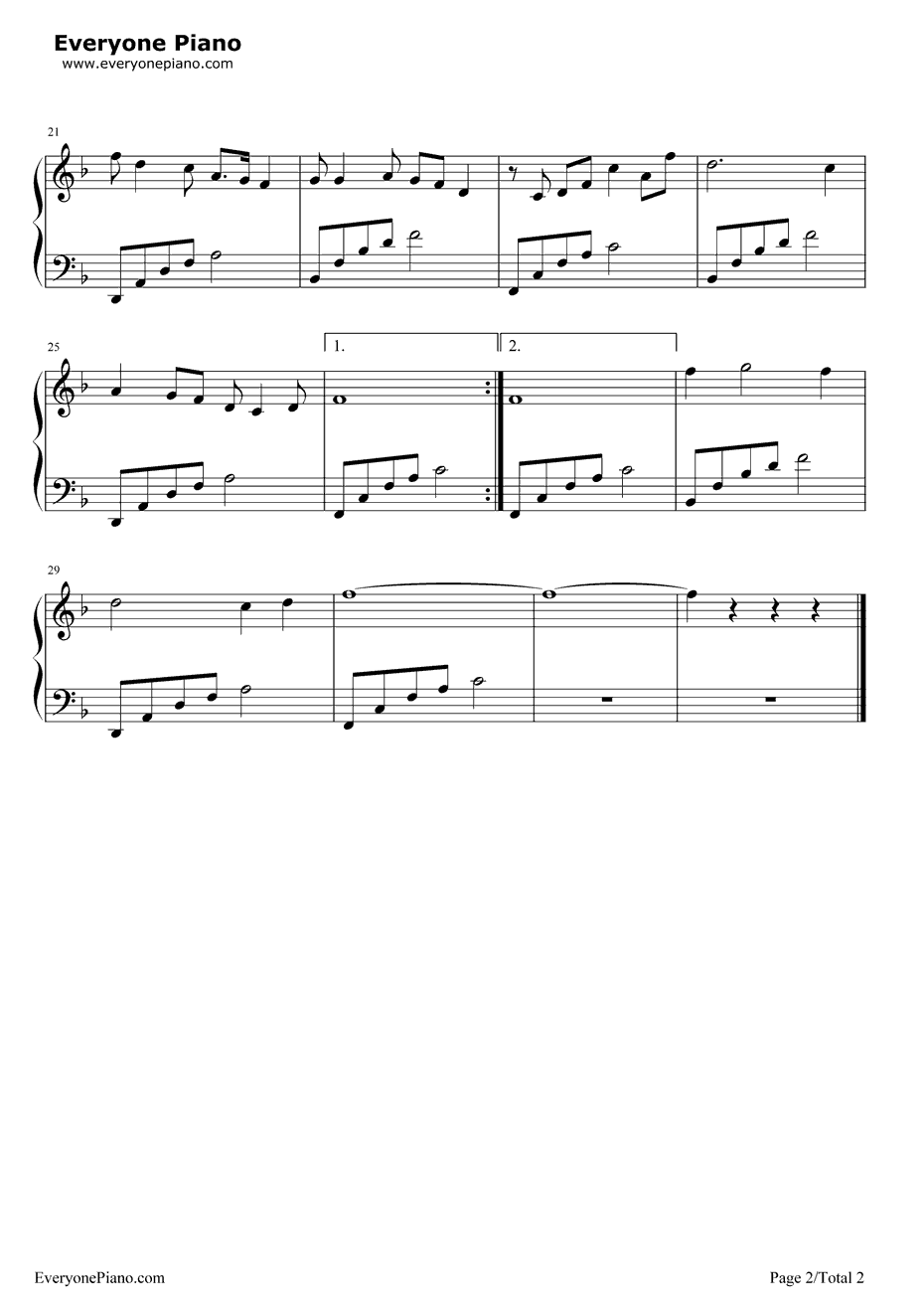 浪花里飞出欢乐的歌钢琴谱-关贵敏-哈尔滨的夏天主题曲2
