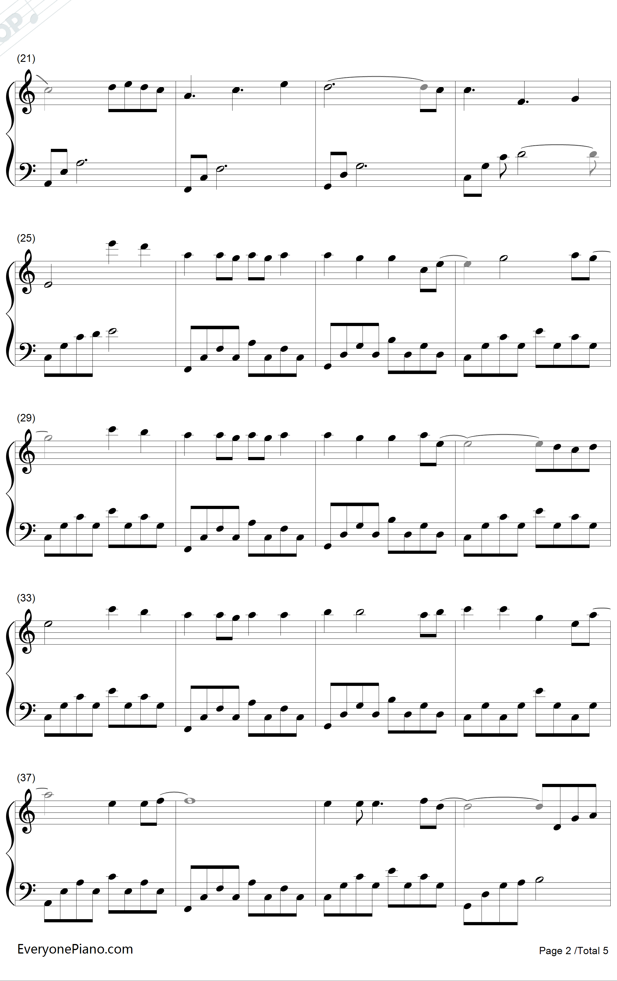 What Are Words钢琴谱-ChrisMedina-简单完美版2