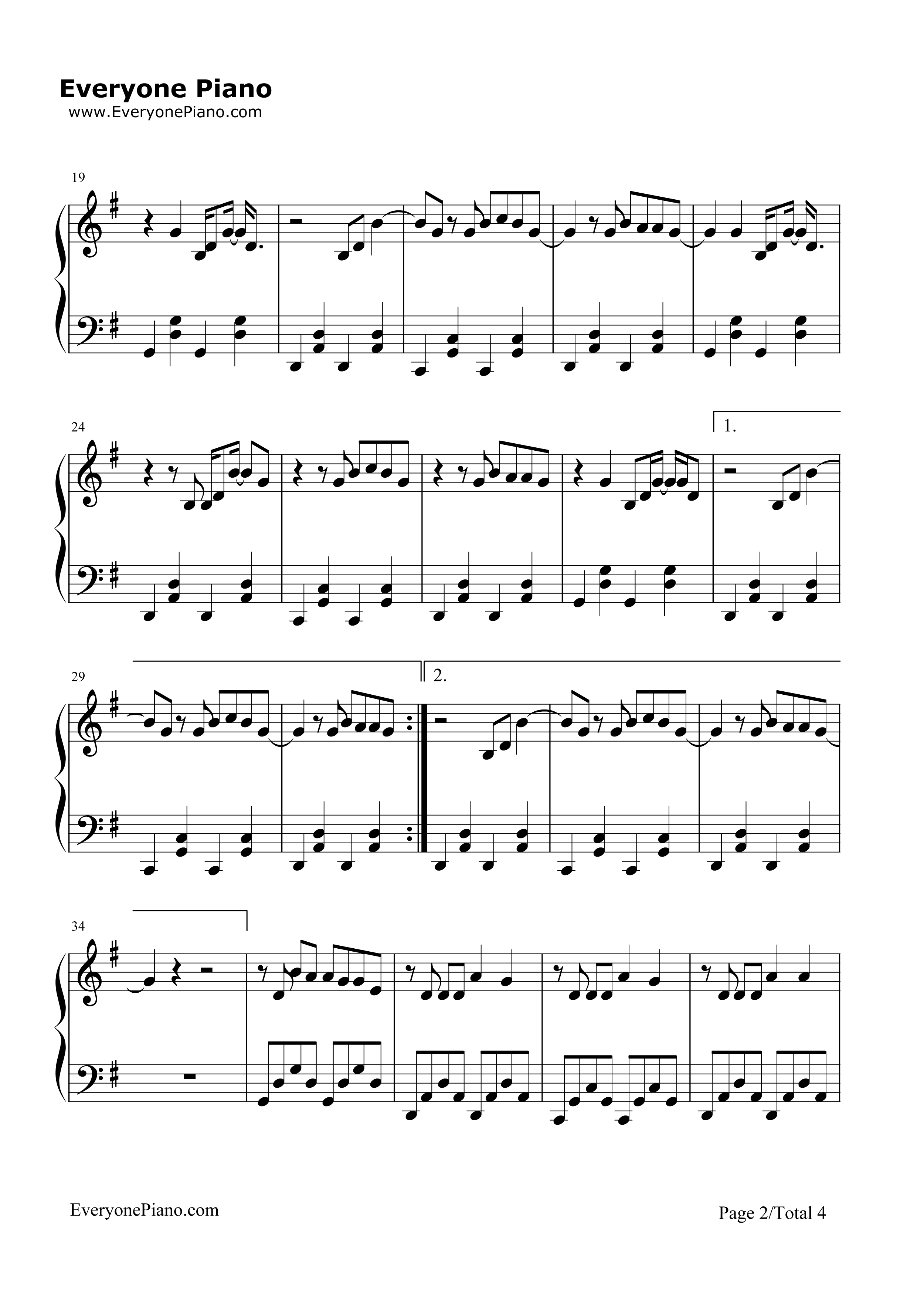 Call Me Maybe钢琴谱-Carly Rae Jepsen2