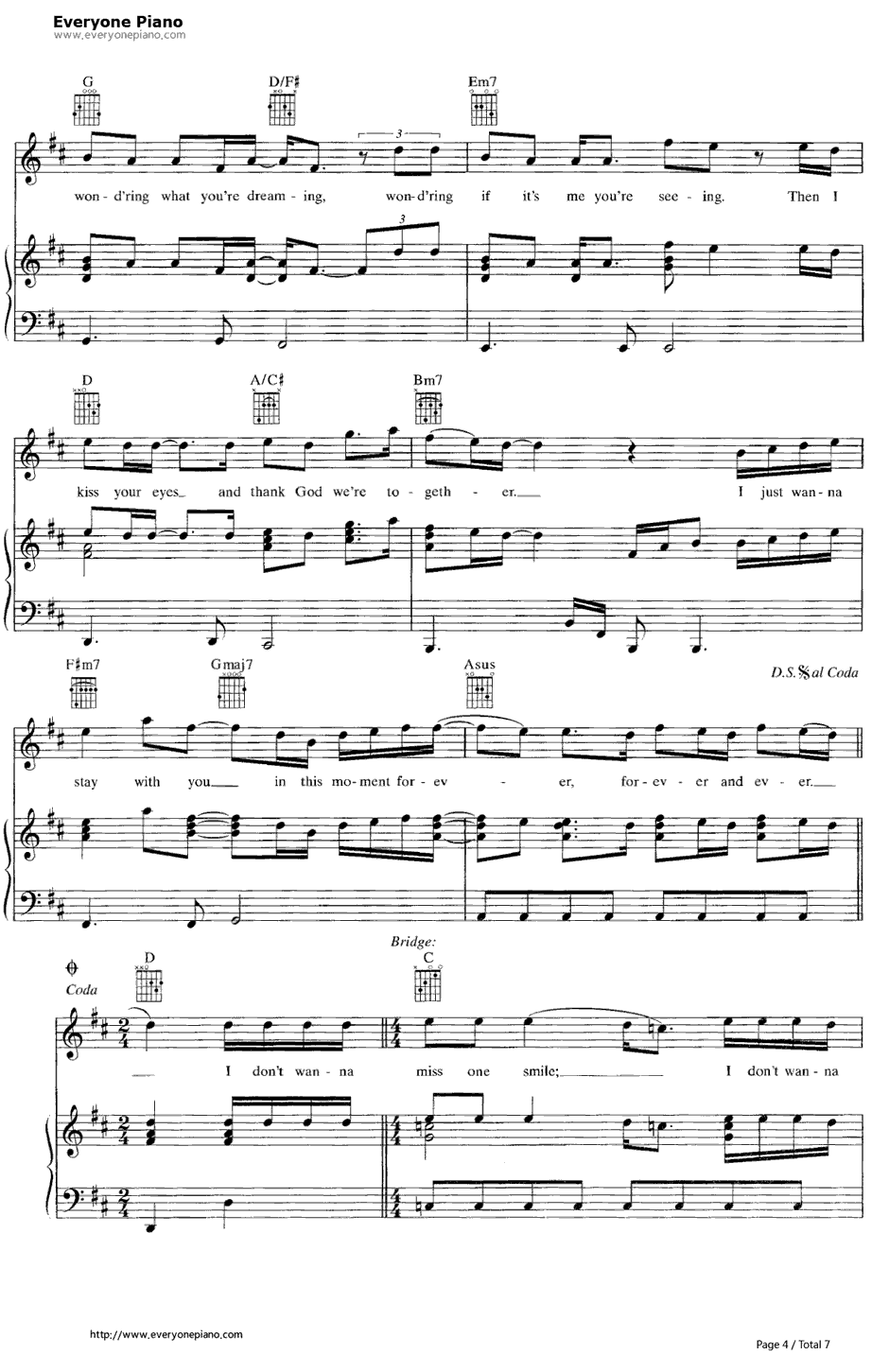 IDon't Want to Missa Thing钢琴谱-Aerosmith空中铁匠-绝世天劫主题曲4