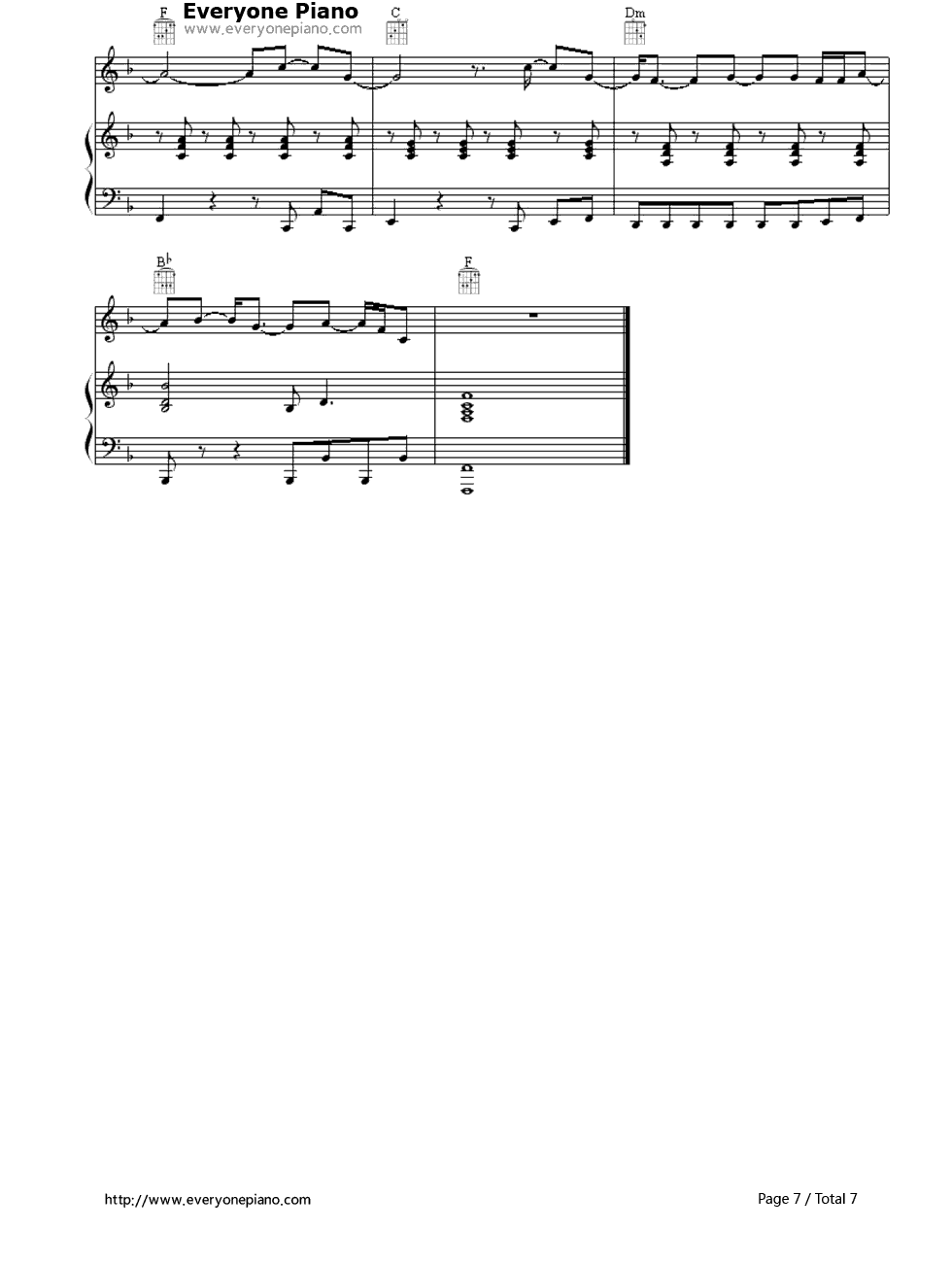 Where Is the Love?钢琴谱-The Black Eyed Peas7