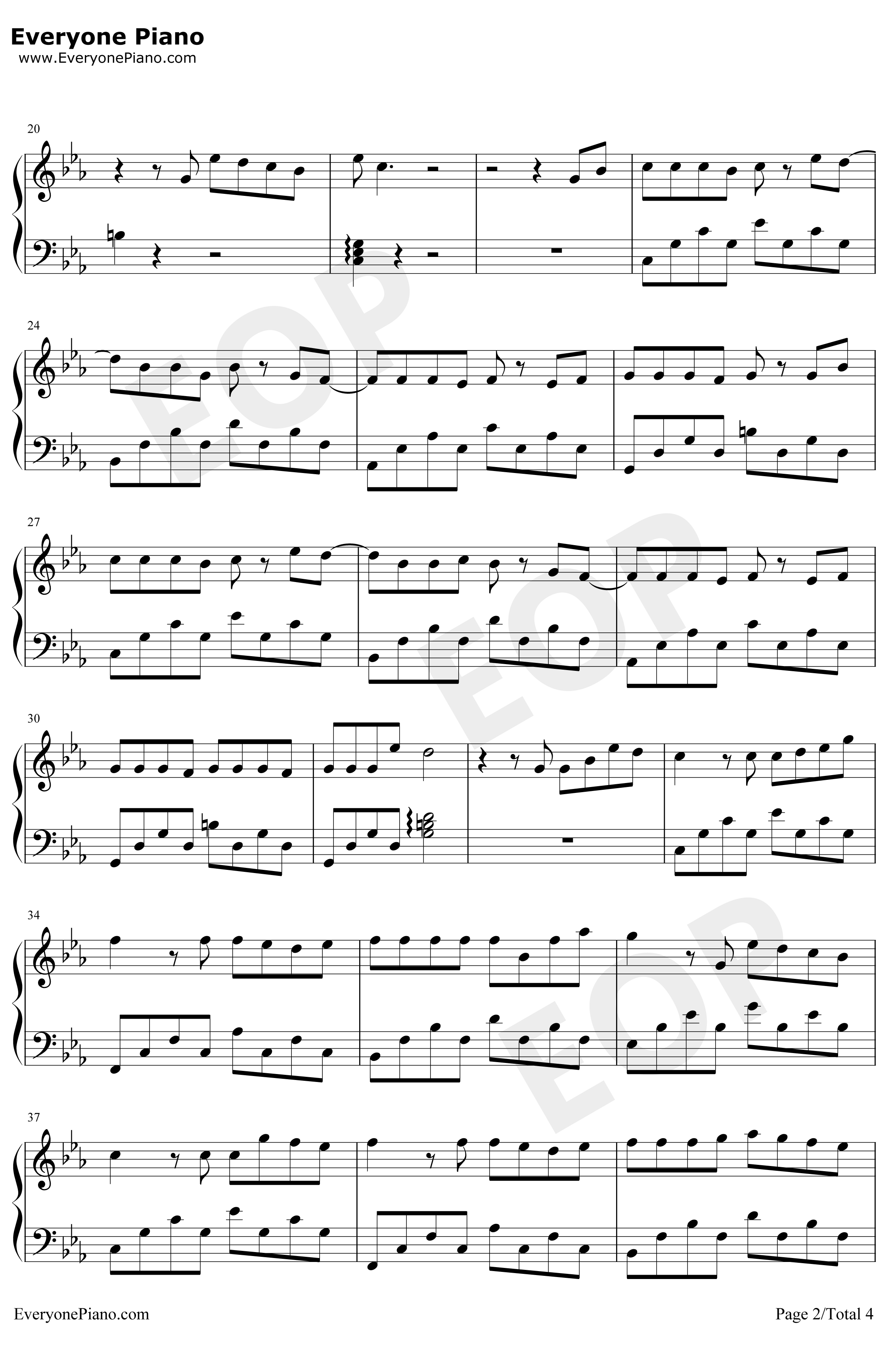 38度6钢琴谱-黑龙-拥抱这片绿洲那热烈的温柔-抖音歌曲2