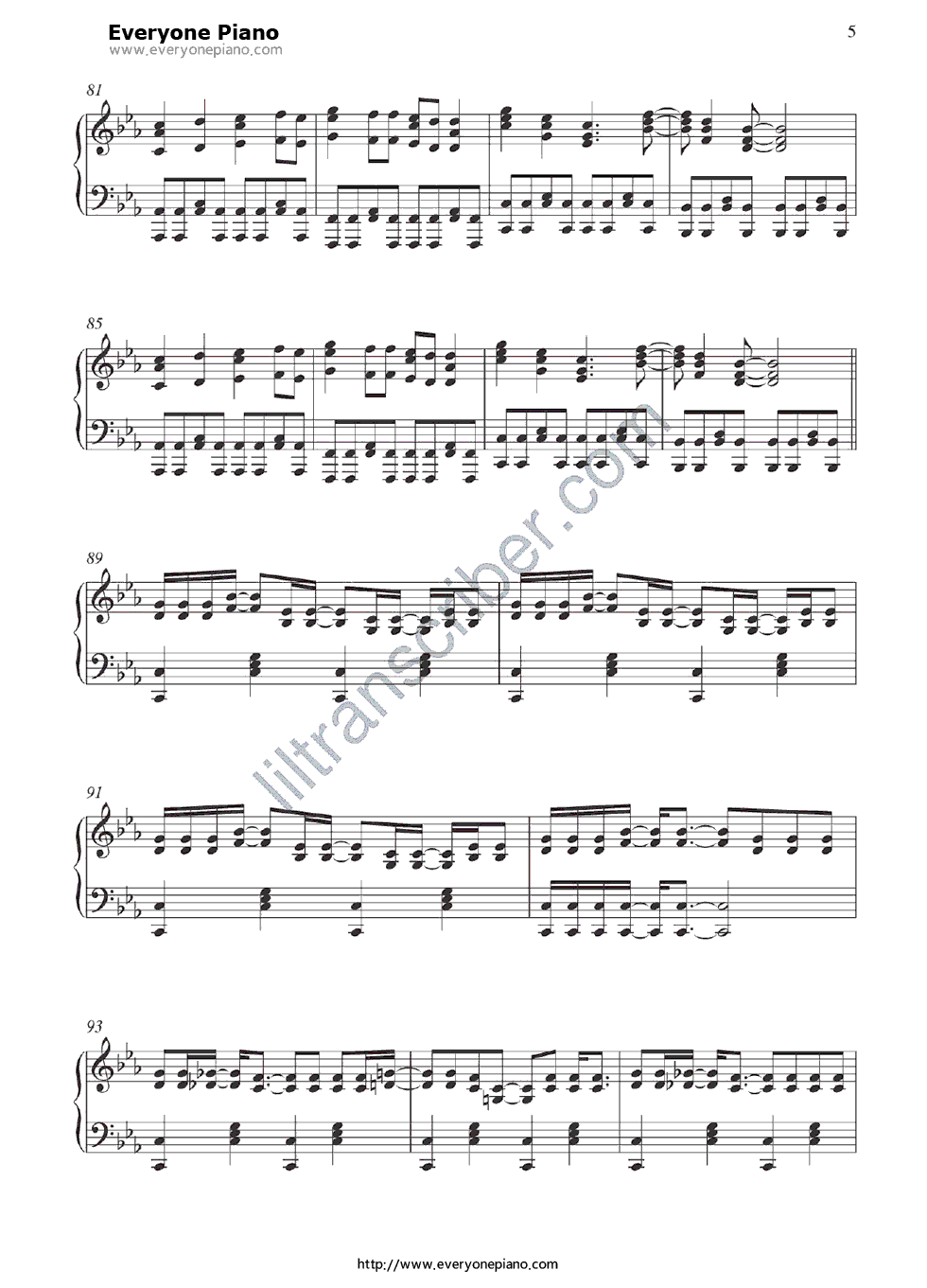 Judas钢琴谱-Lady Gaga5
