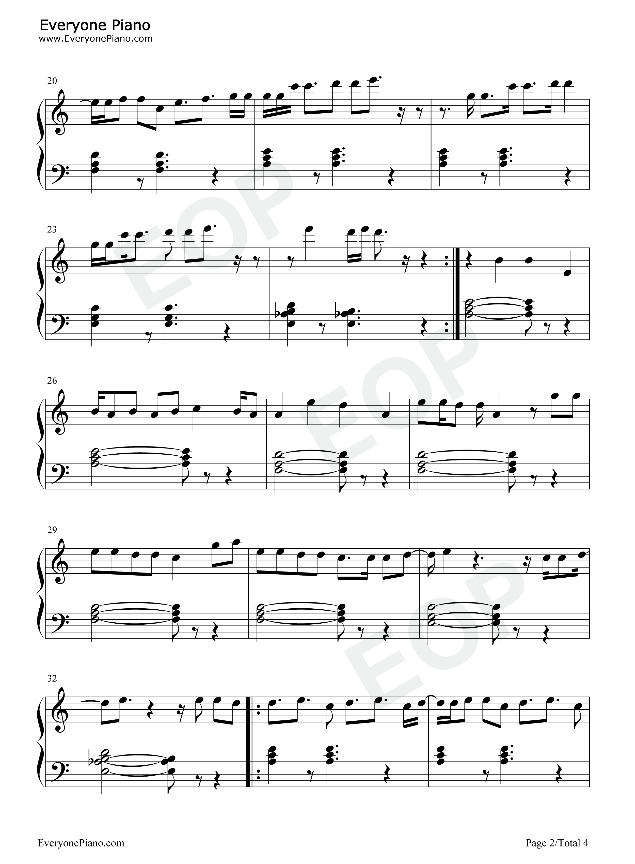 Magic钢琴谱-Kylie Minogue2