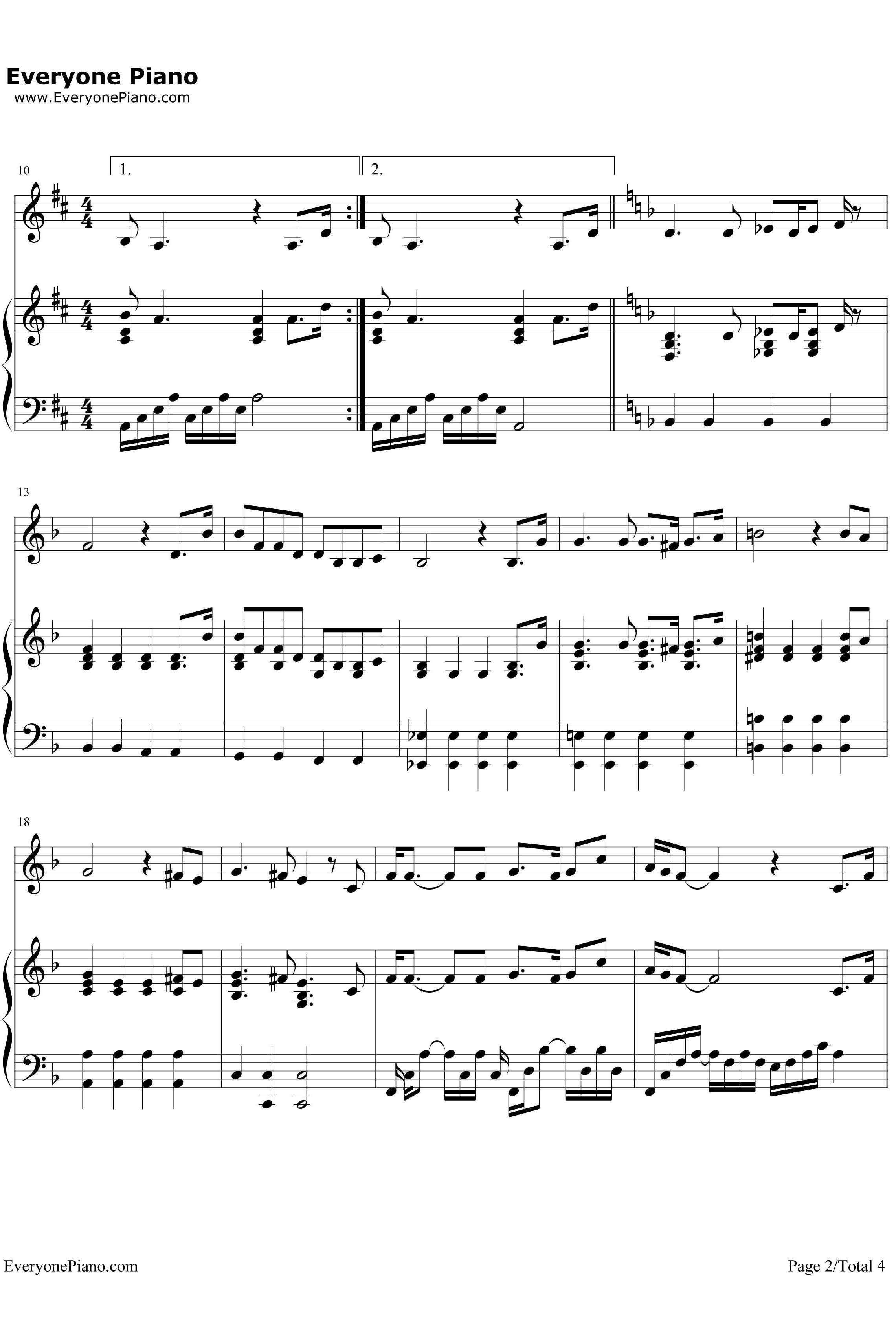 On My Own钢琴谱-Claude-MichelSchroenbergAlainBoubil-悲惨世界插曲2
