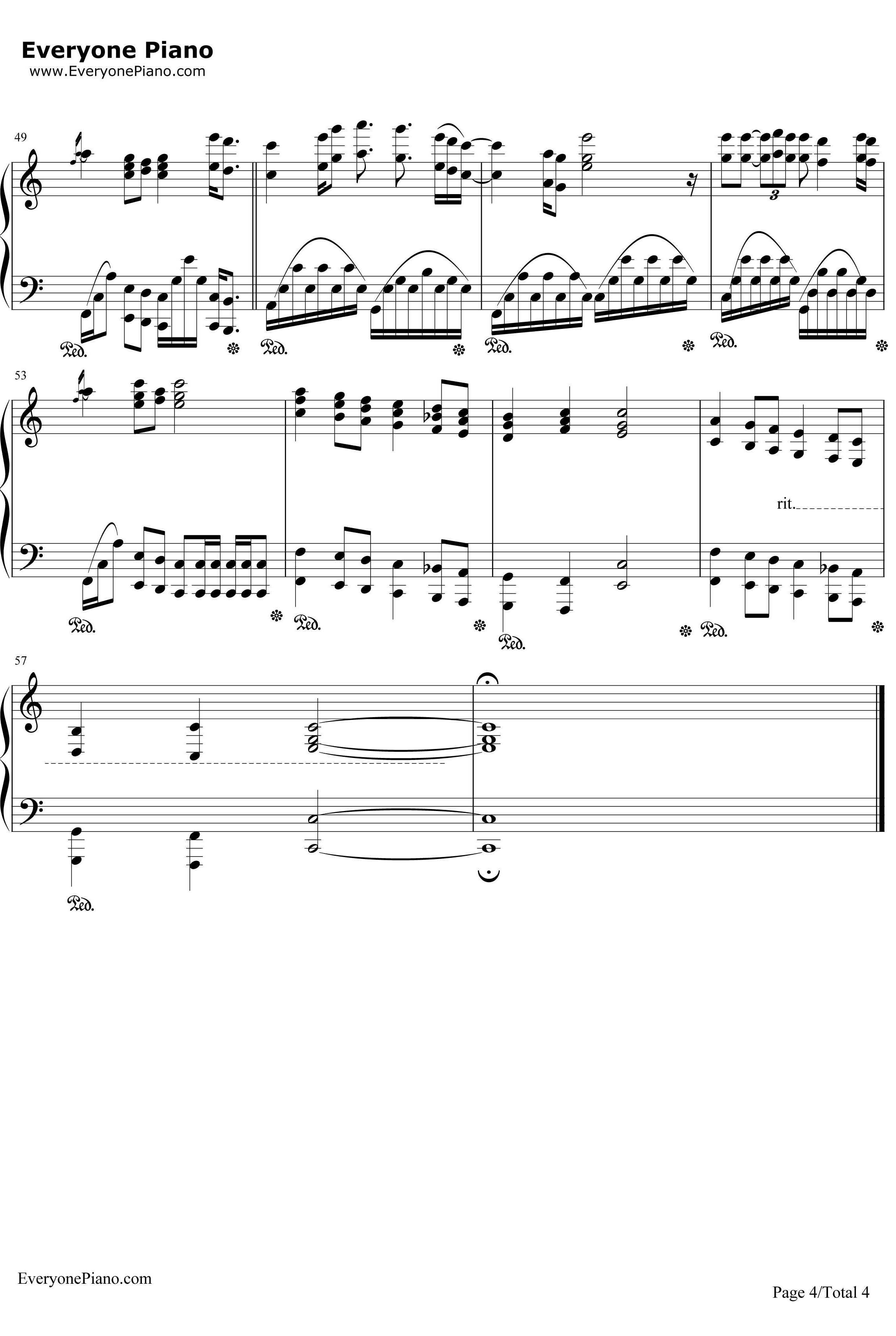 LetItBe钢琴谱-理查德克莱德曼4