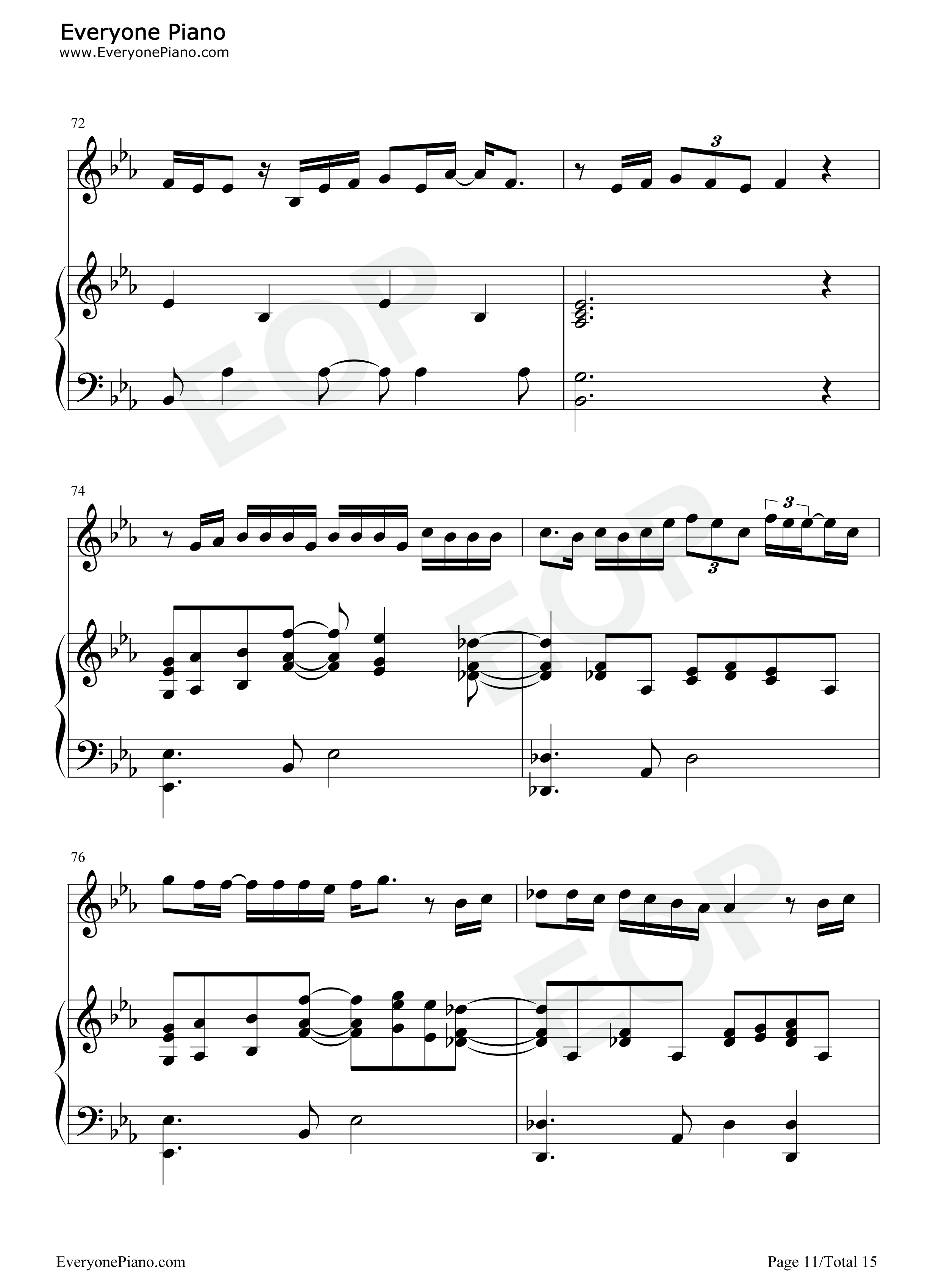 One Last Time钢琴谱-Christopher Jackson11