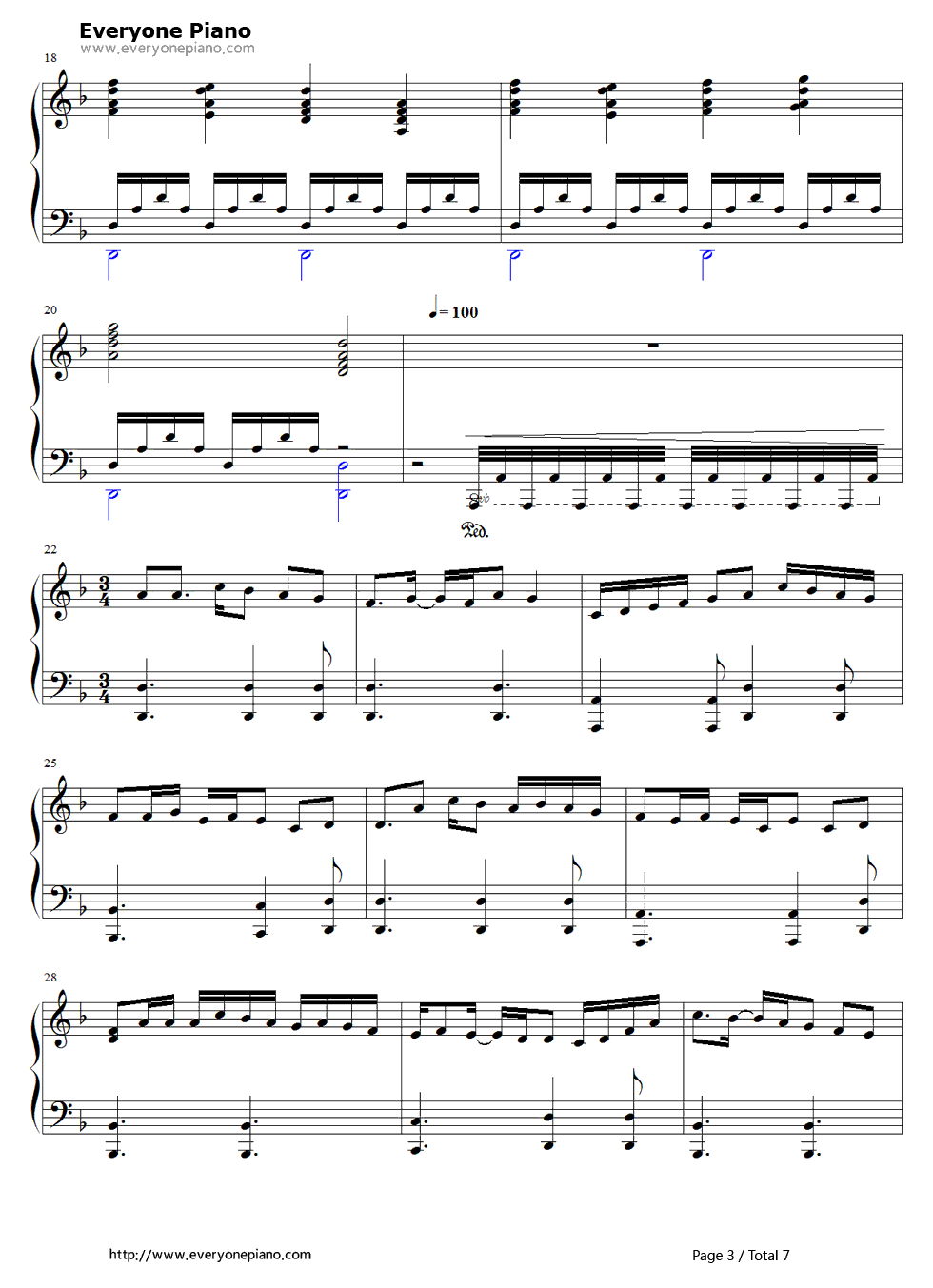 Red Like Roses钢琴谱-Casey Lee Williams3