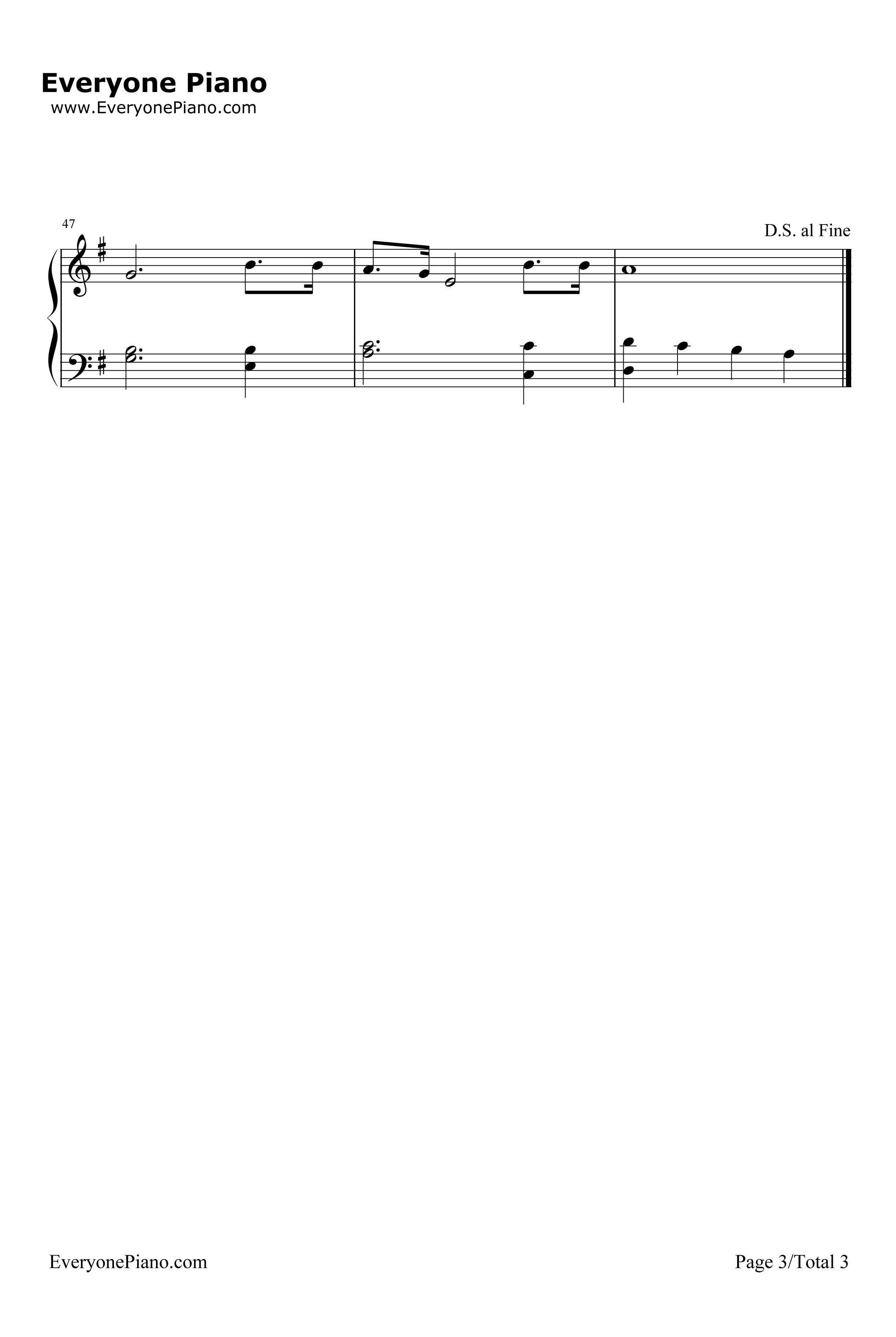 Yellow Submarine钢琴谱-TheBeatles3