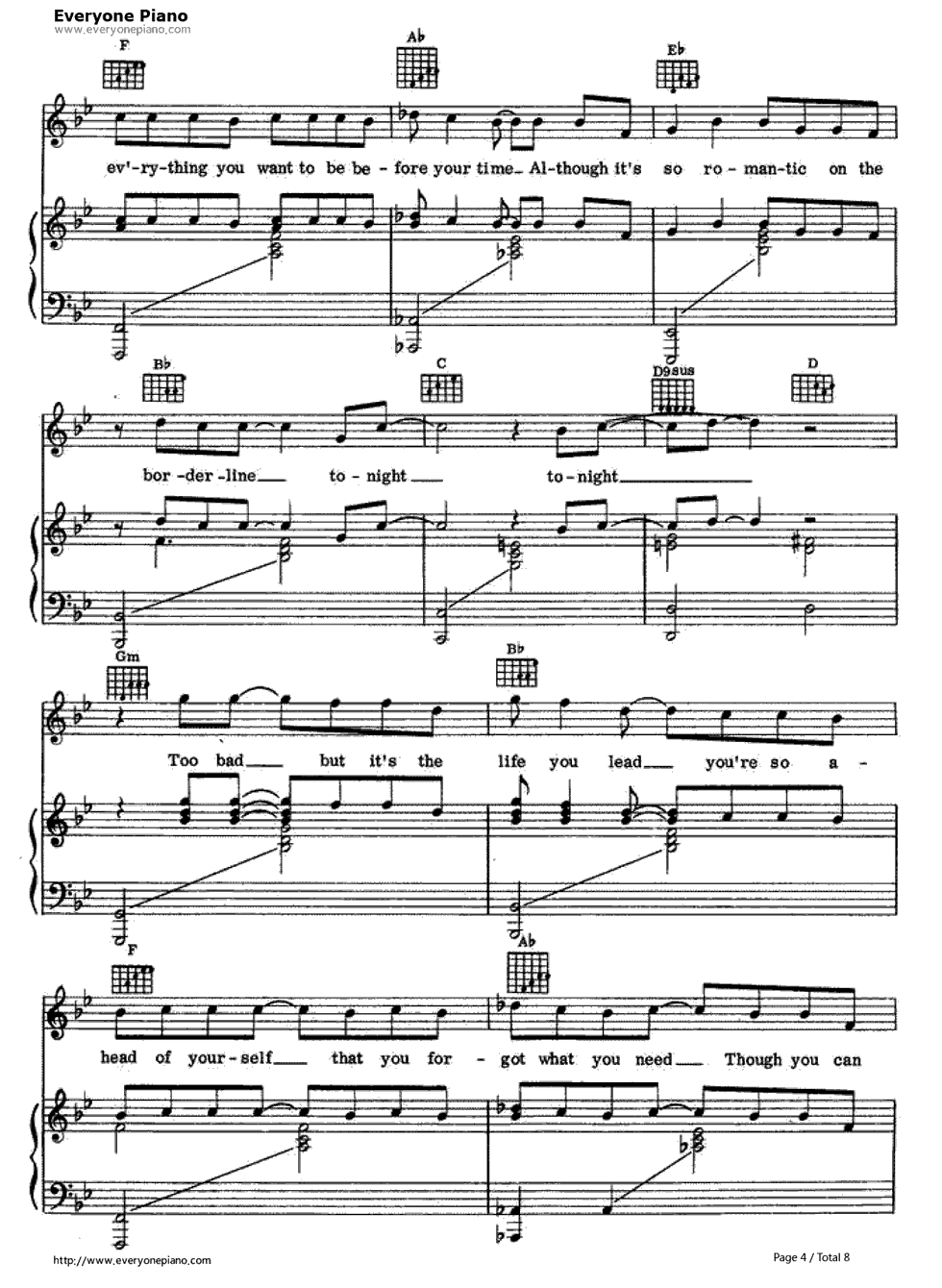 Vienna钢琴谱-Billy Joel  　比利·乔尔4