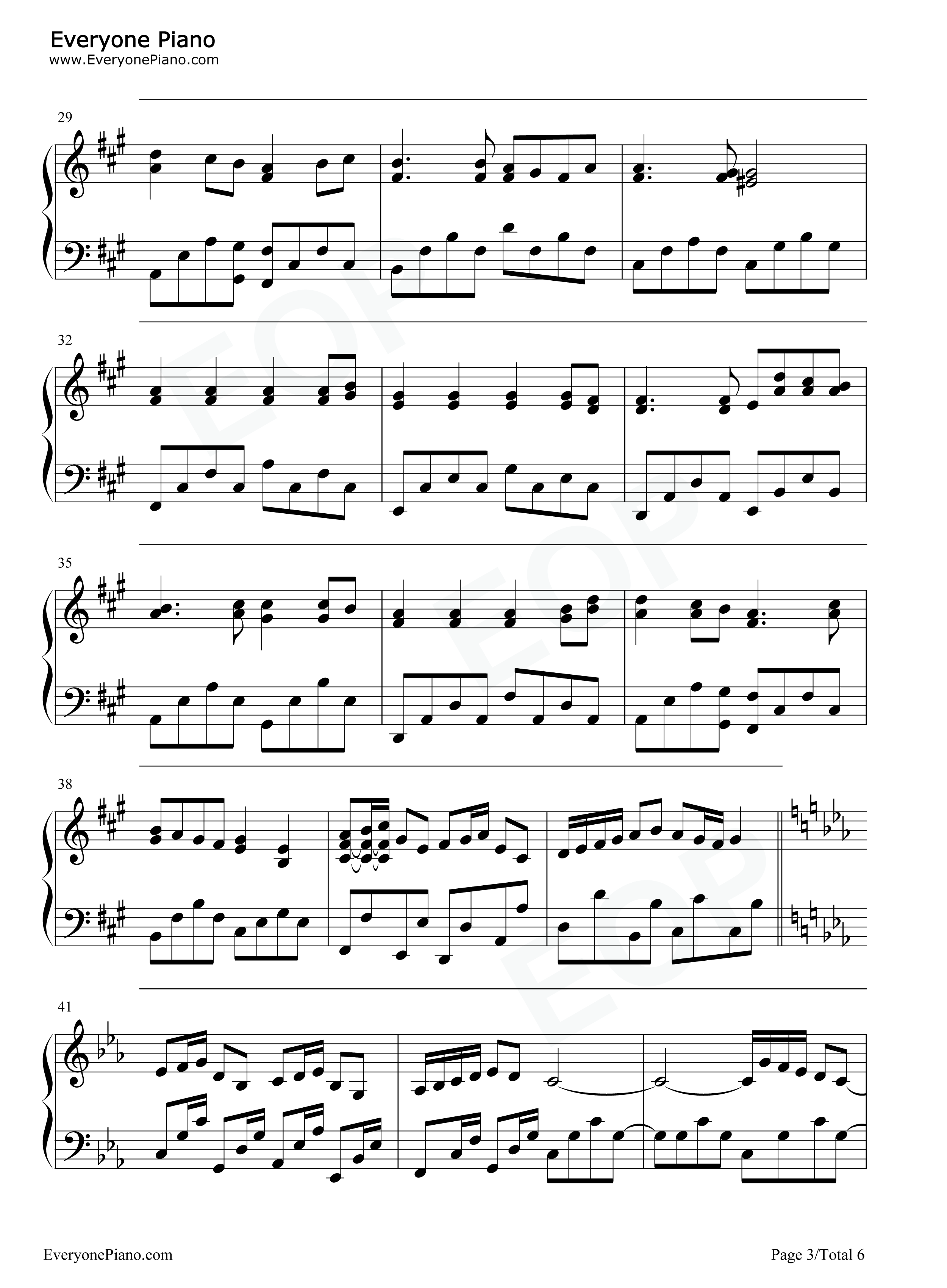 光の旋律钢琴谱-Kalafina3