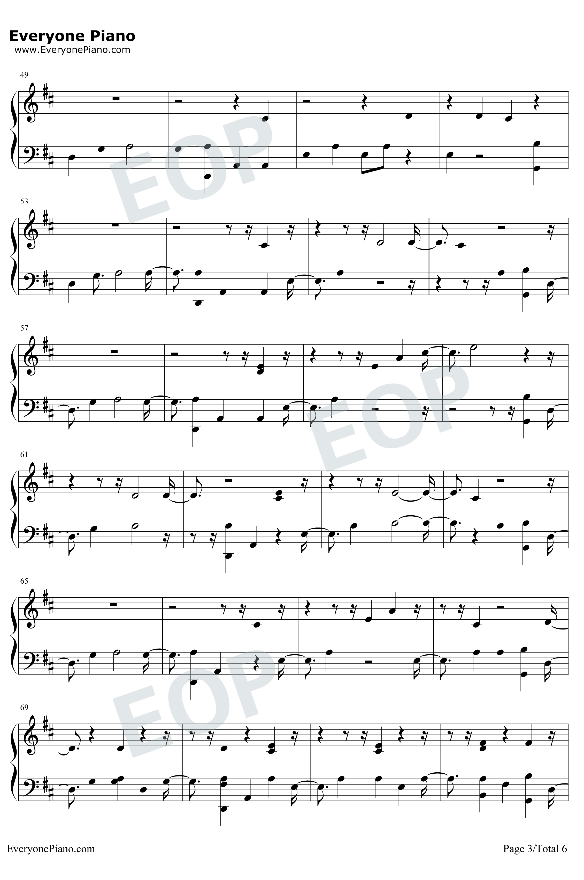 So It Goes…钢琴谱-Taylor Swift3