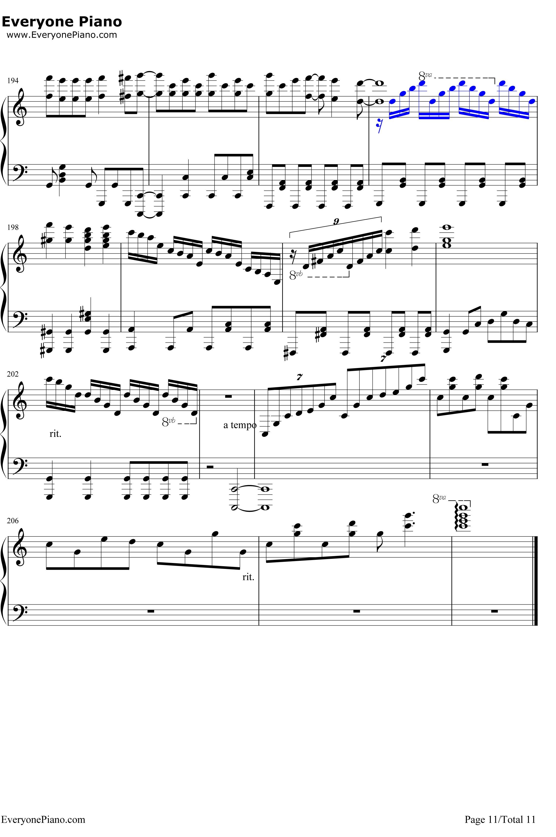 地球最后の告白を钢琴谱-GUMI11
