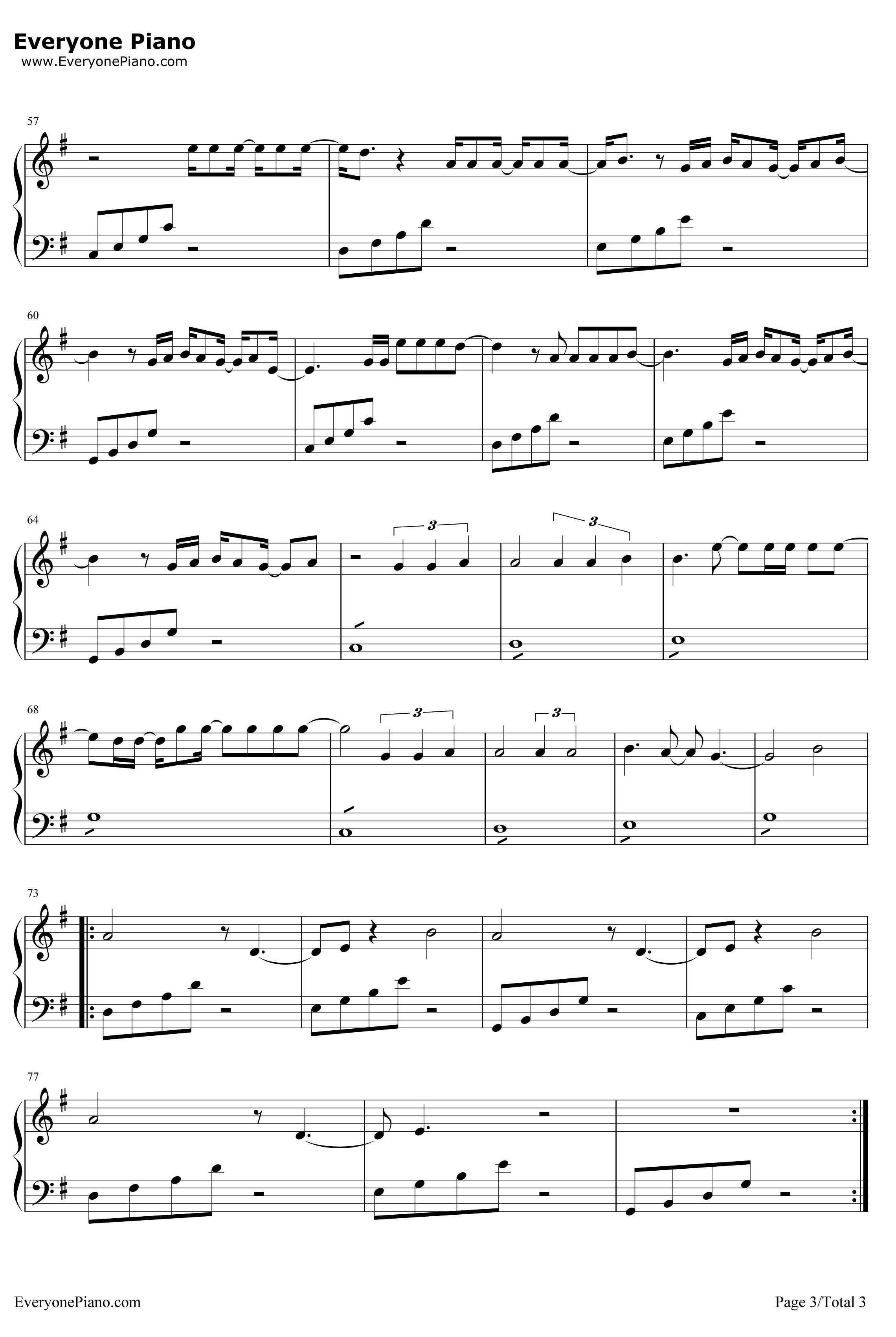 Love Exists钢琴谱-AmyLee-L'amoreesiste3