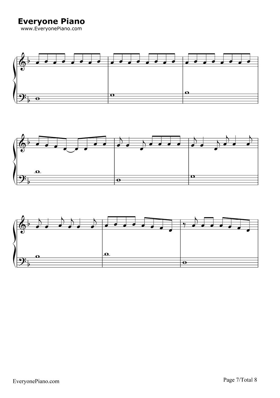 Here钢琴谱-AlessiaCara7