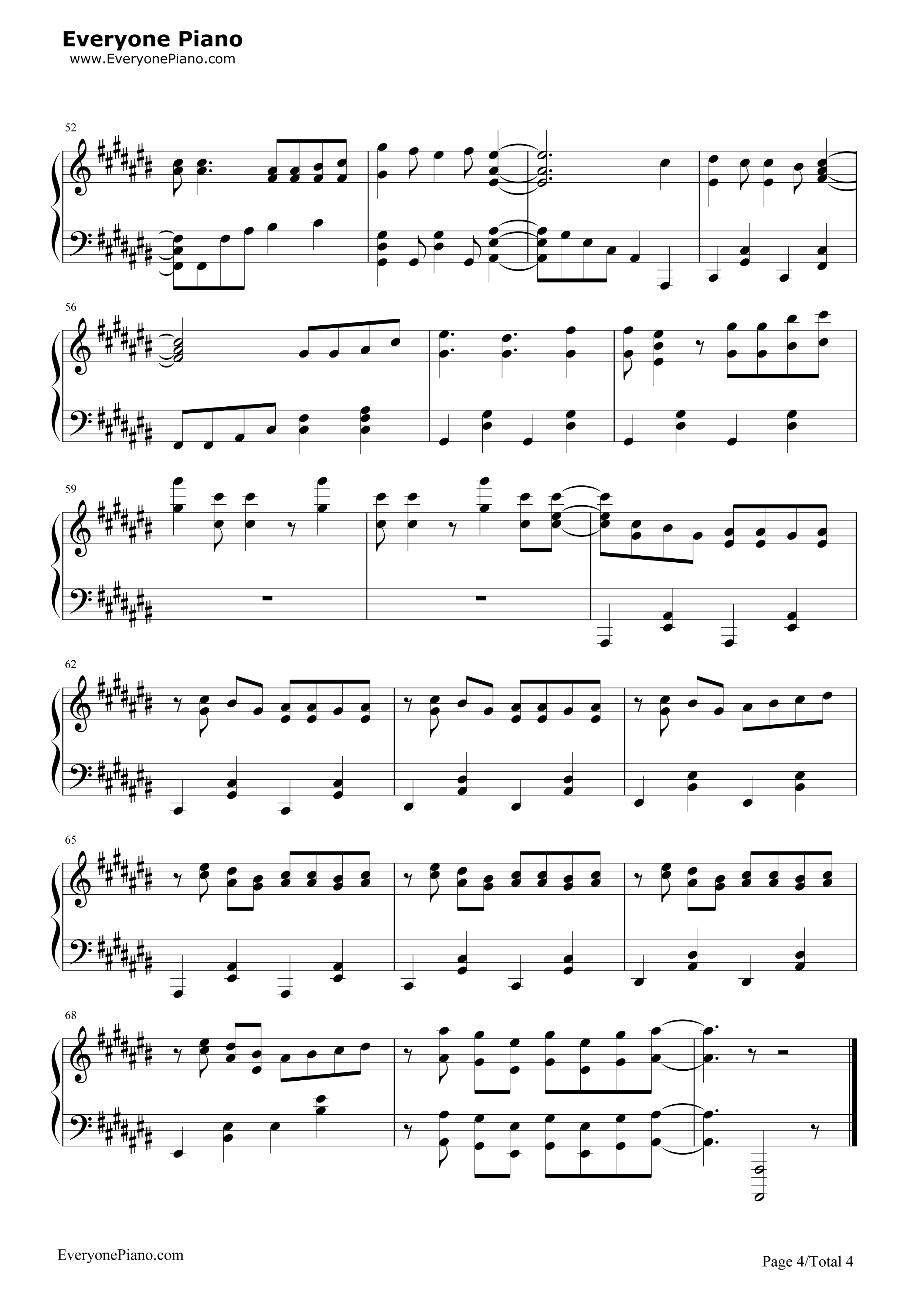 Rough Diamonds钢琴谱-SCREEN mode4