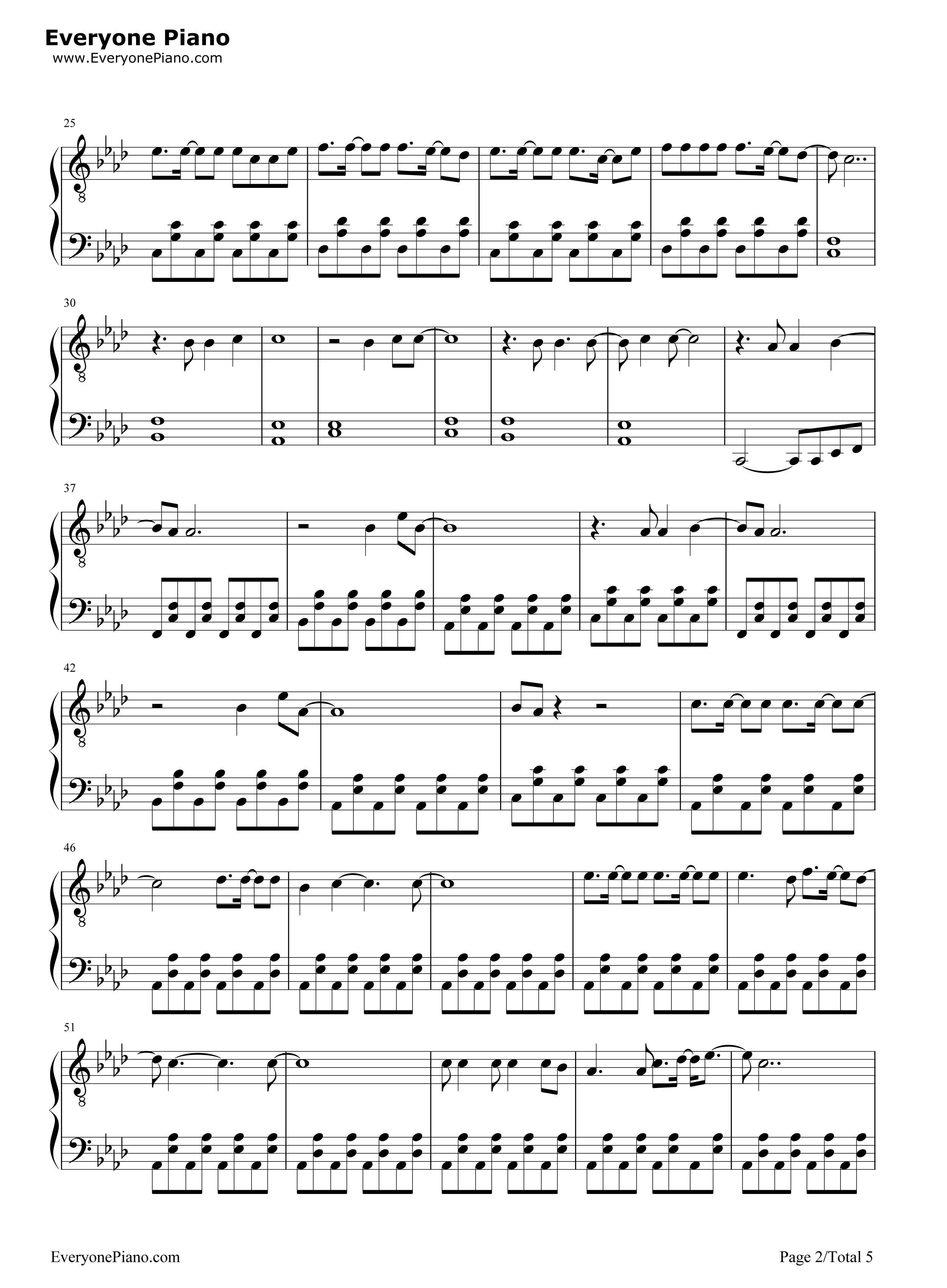 Malibu钢琴谱-Miley Cyrus2