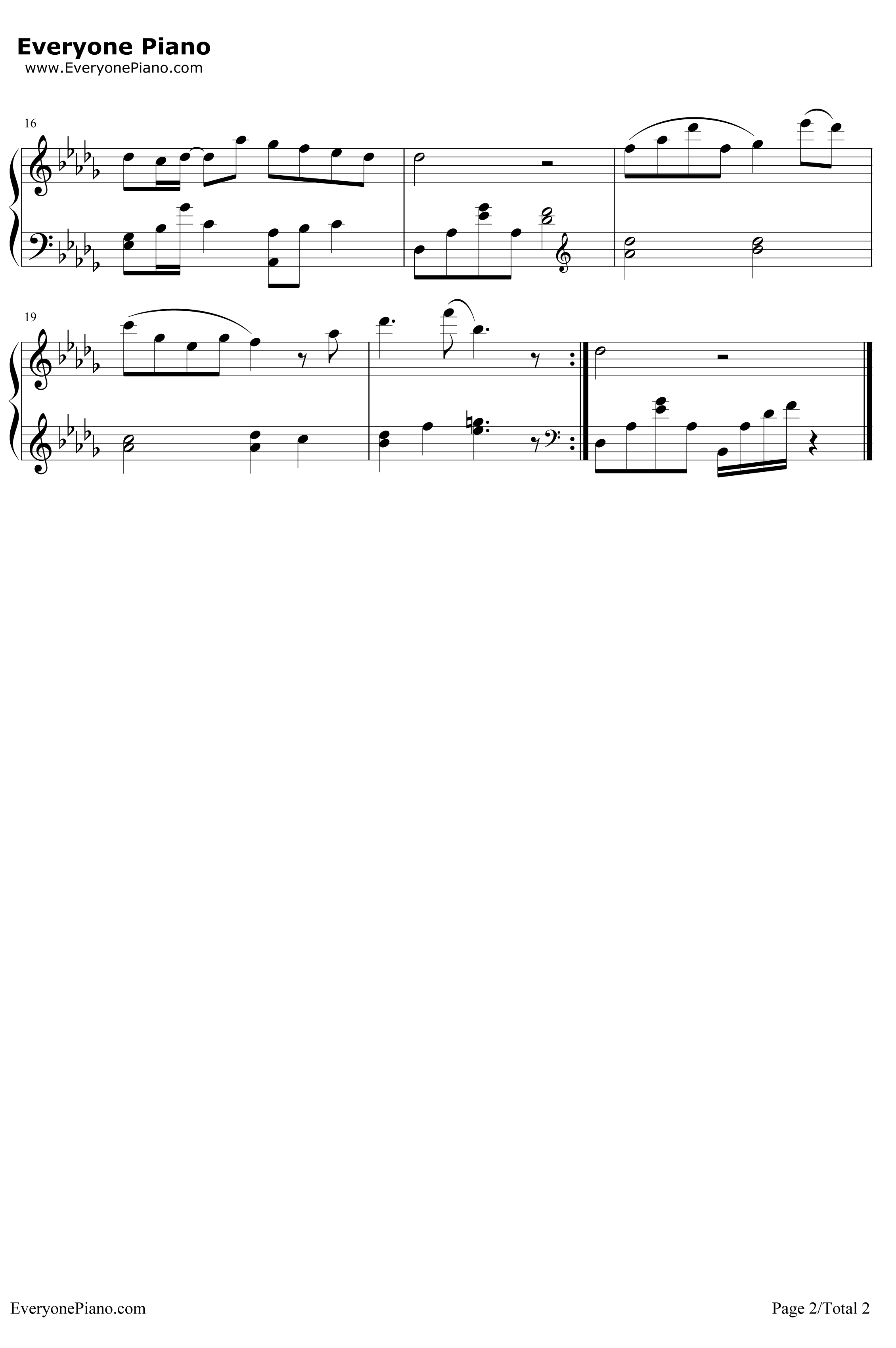 淡淡的爱意钢琴谱-陈宇鹏-铠甲勇士插曲2