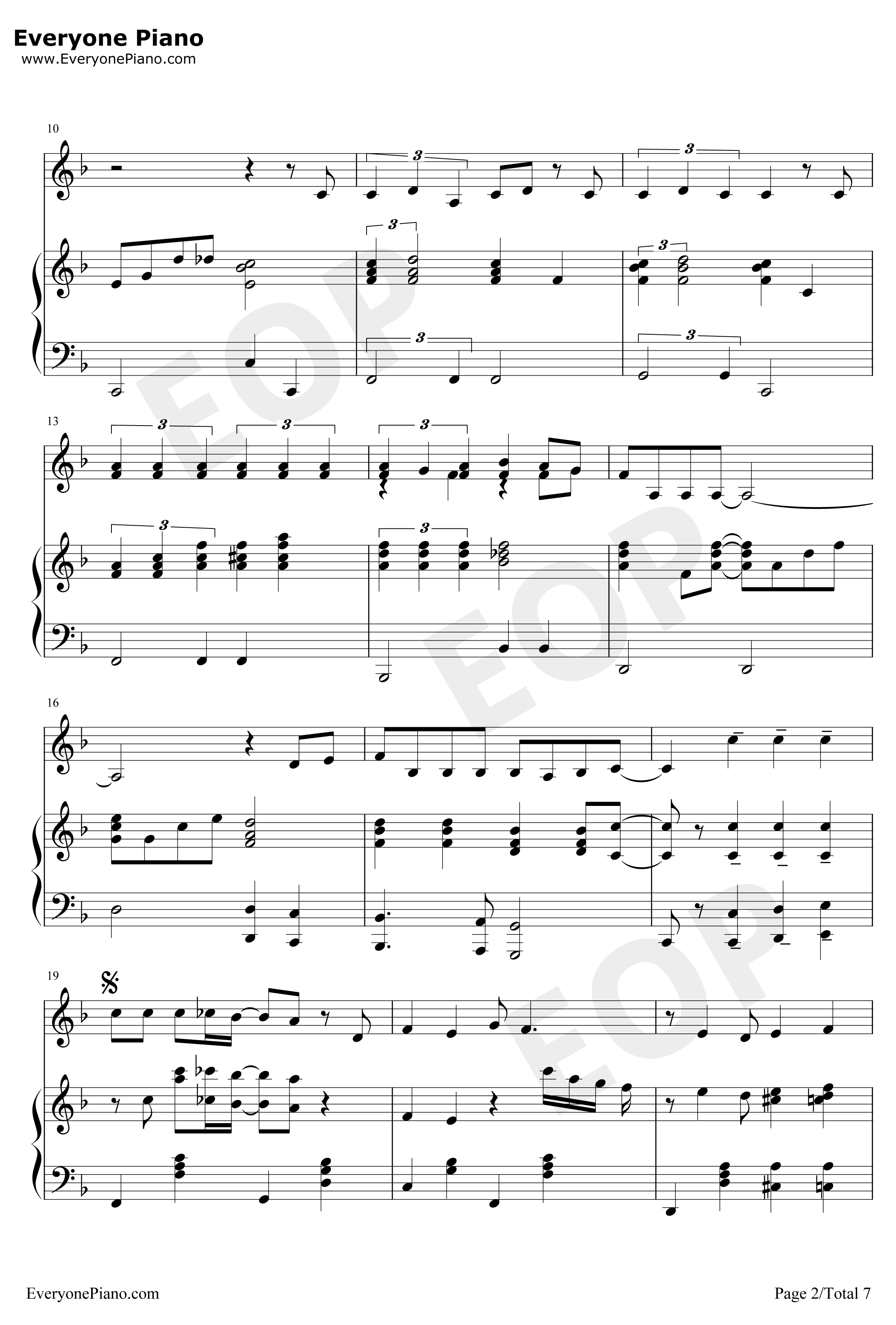 Thank You For The Music钢琴谱-ABBA2