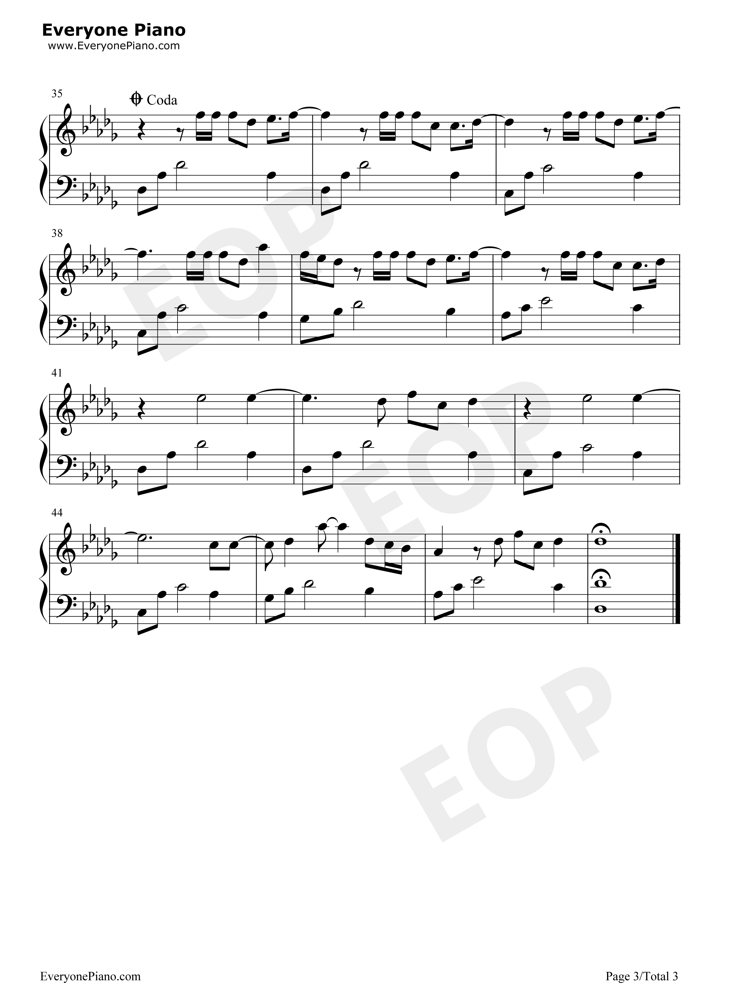 Empty Space钢琴谱-James Arthur3