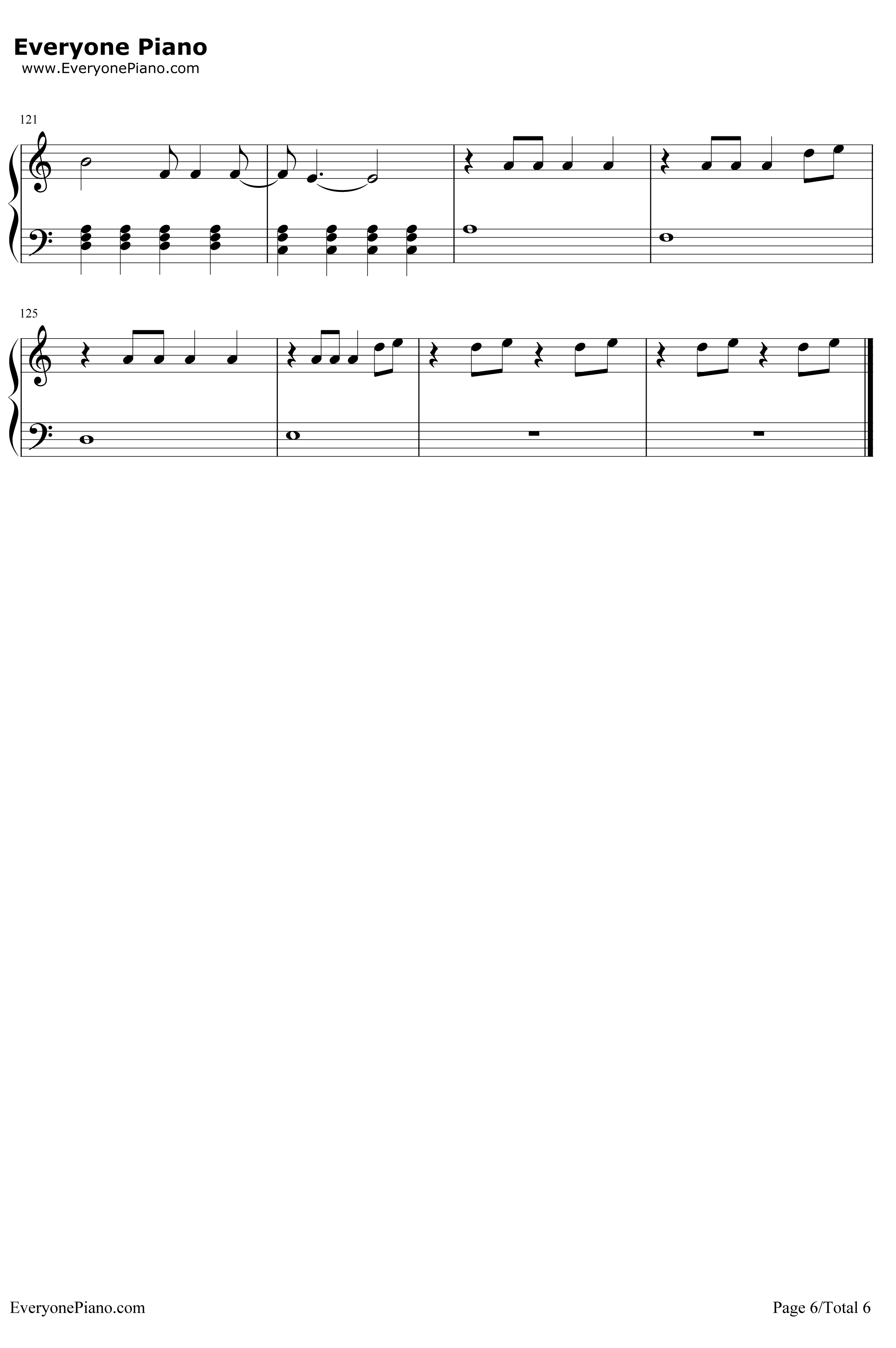 I Know Places钢琴谱-TaylorSwift6