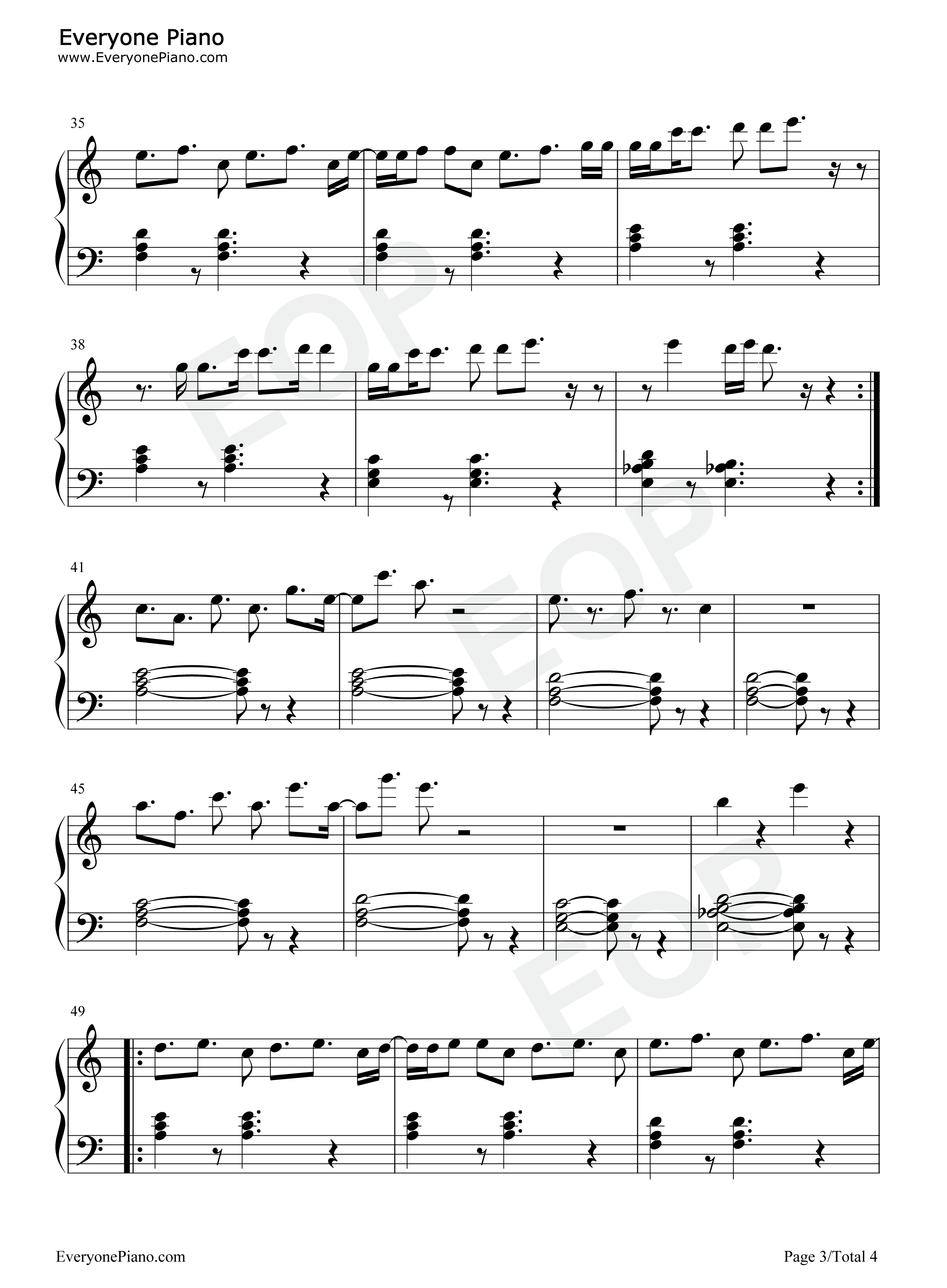 Magic钢琴谱-Kylie Minogue3