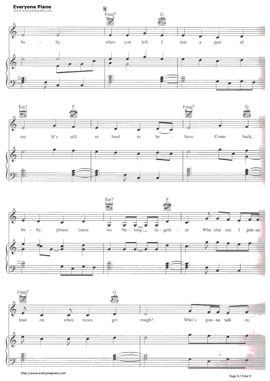 We Belong Together钢琴谱-MariahCarey4