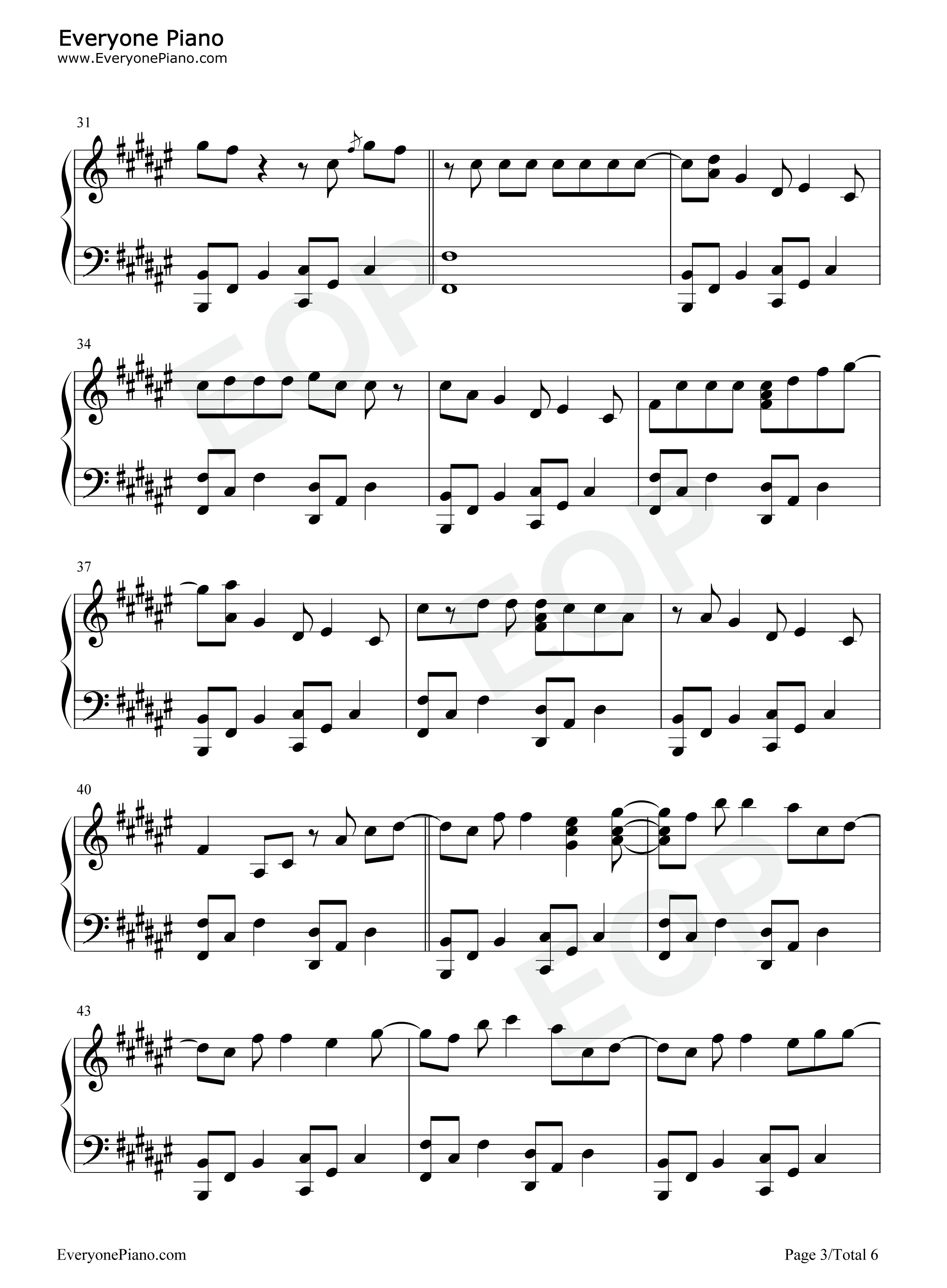 So Hot You Are Hurting My Feelings钢琴谱-Caroline Polachek3