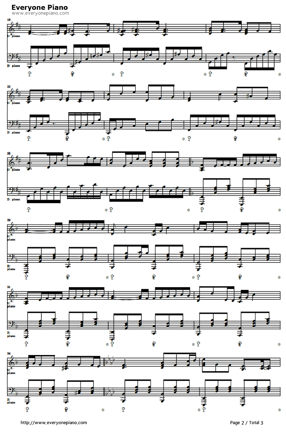 君の银の庭钢琴谱-kalafina-剧场版魔法少女まどか☆マギカ[新编]叛逆の物语ED2