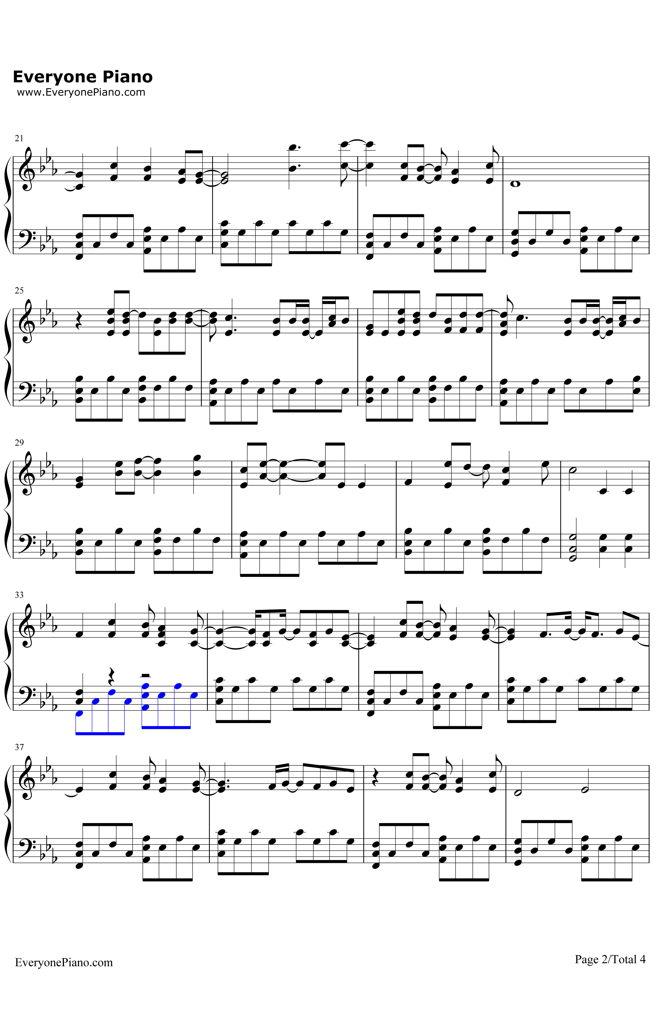 Today钢琴谱-TheSmashingPumpkins2