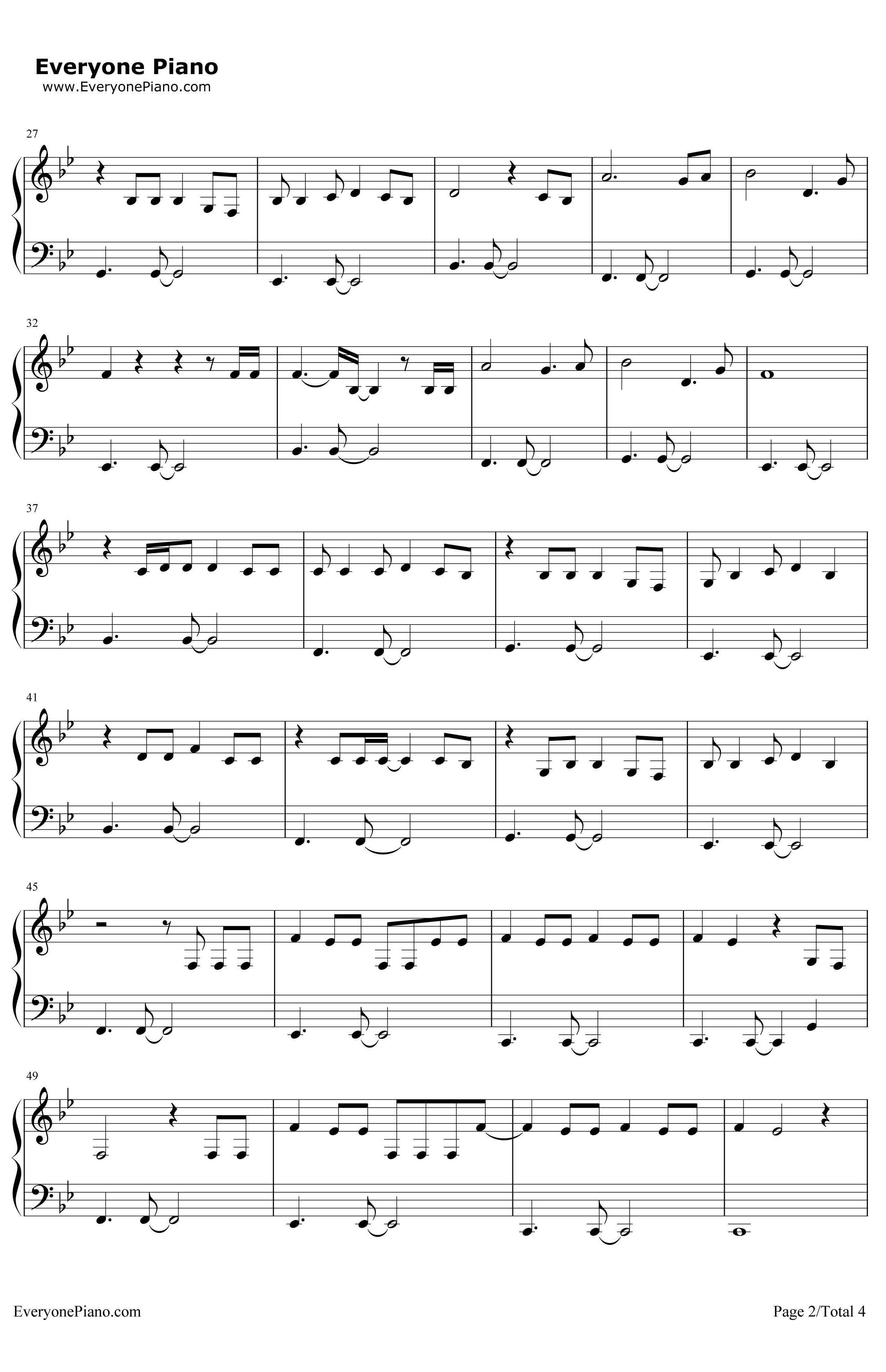 Love钢琴谱-LanaDelRey2