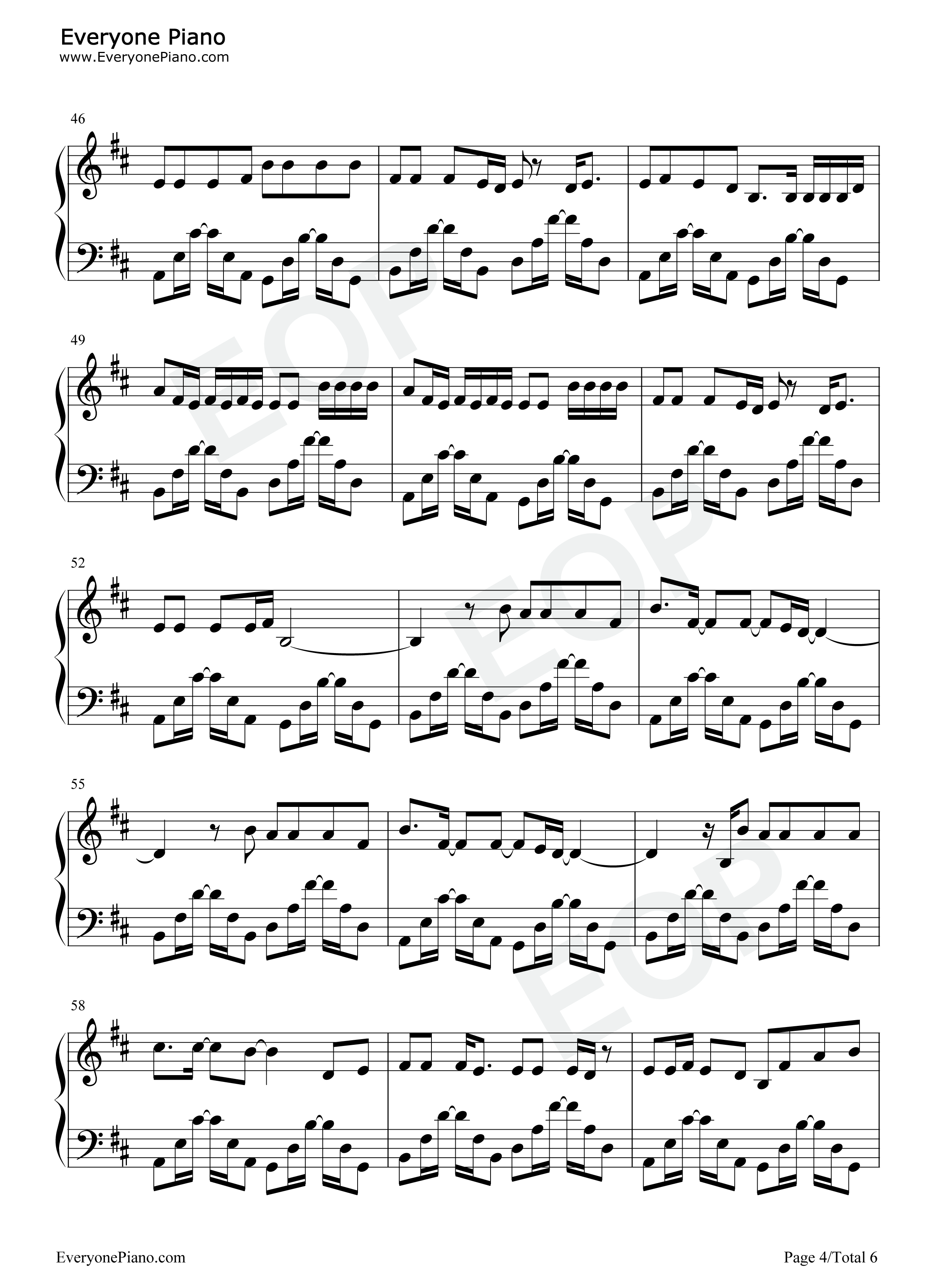 Run–OneRepublic钢琴谱-OneRepublic4
