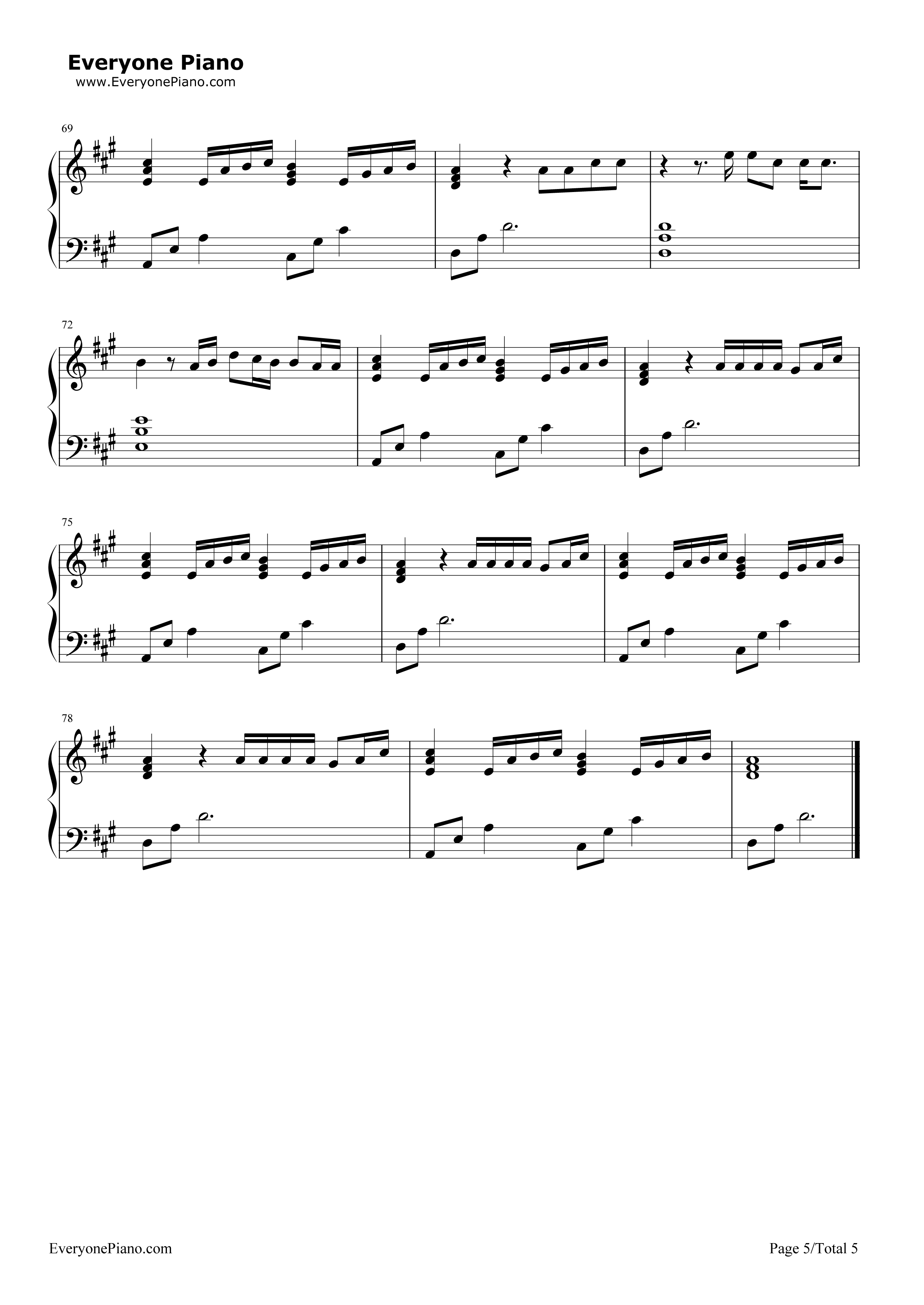 How Would You Feel (Paean)钢琴谱-Ed Sheeran5