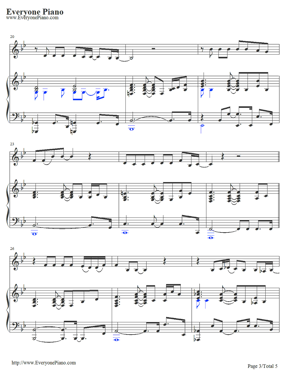 make you feel my love钢琴谱-Adele3